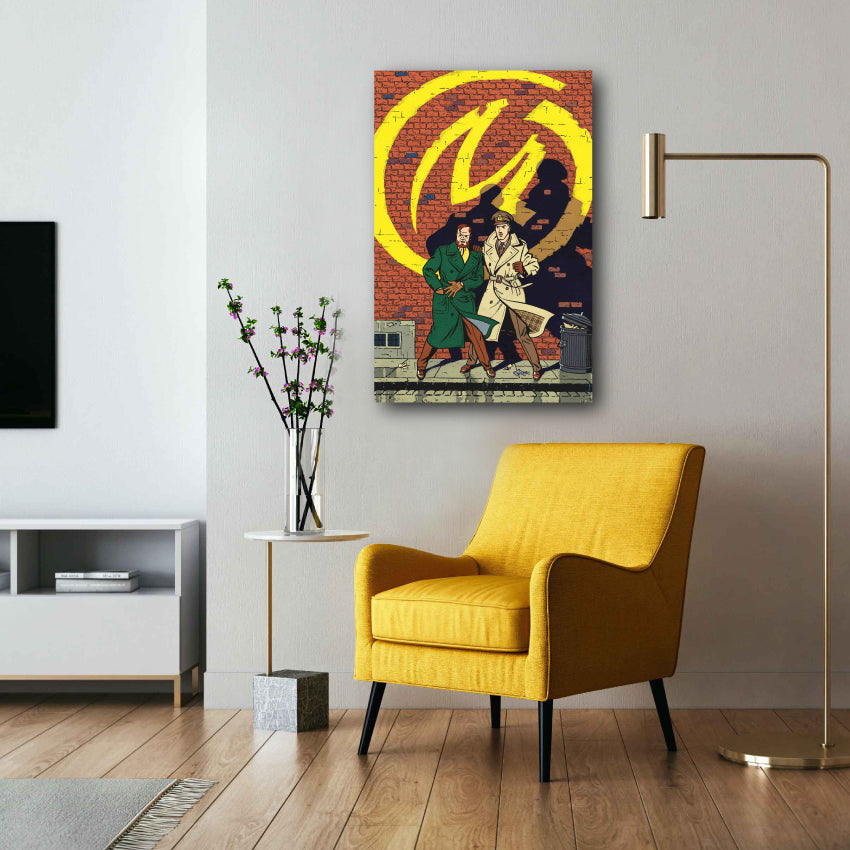 Tableau Blake et Mortimer 1 marque jaune