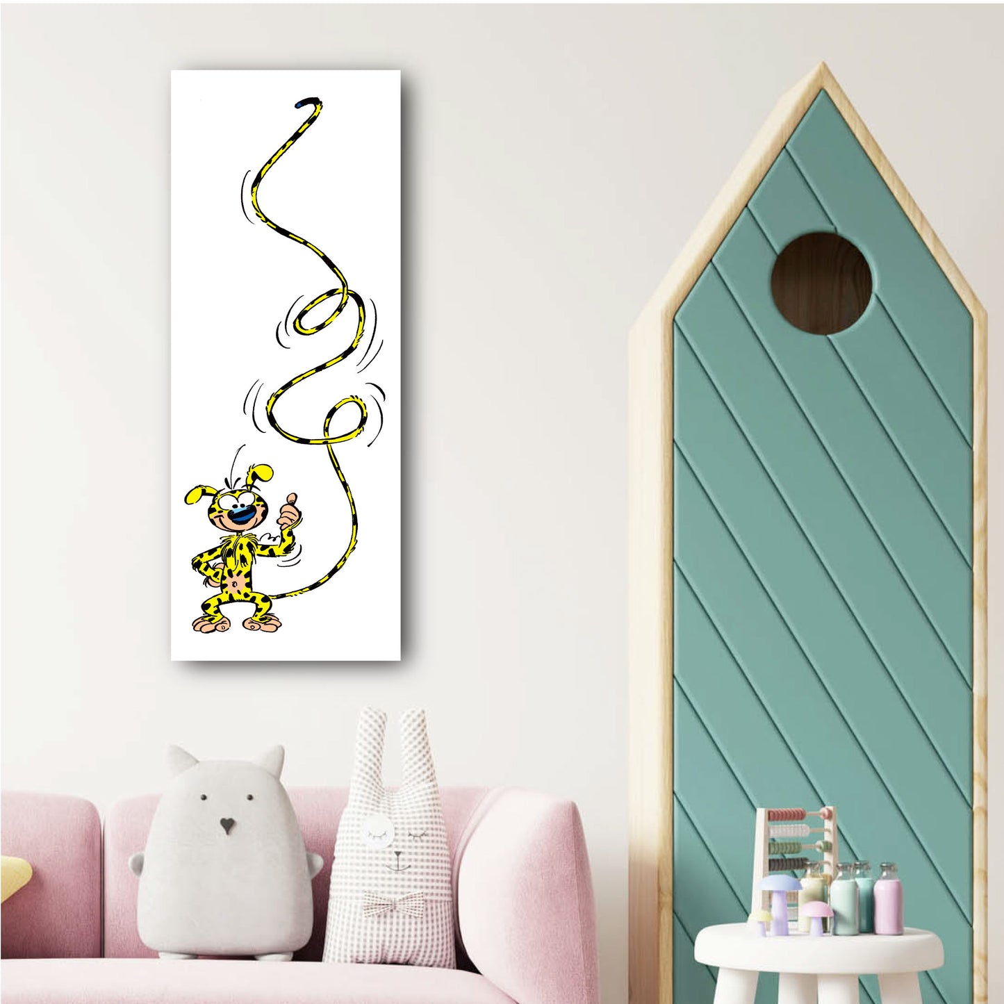 Tableau Le Marsupilami 2 queue en l'air