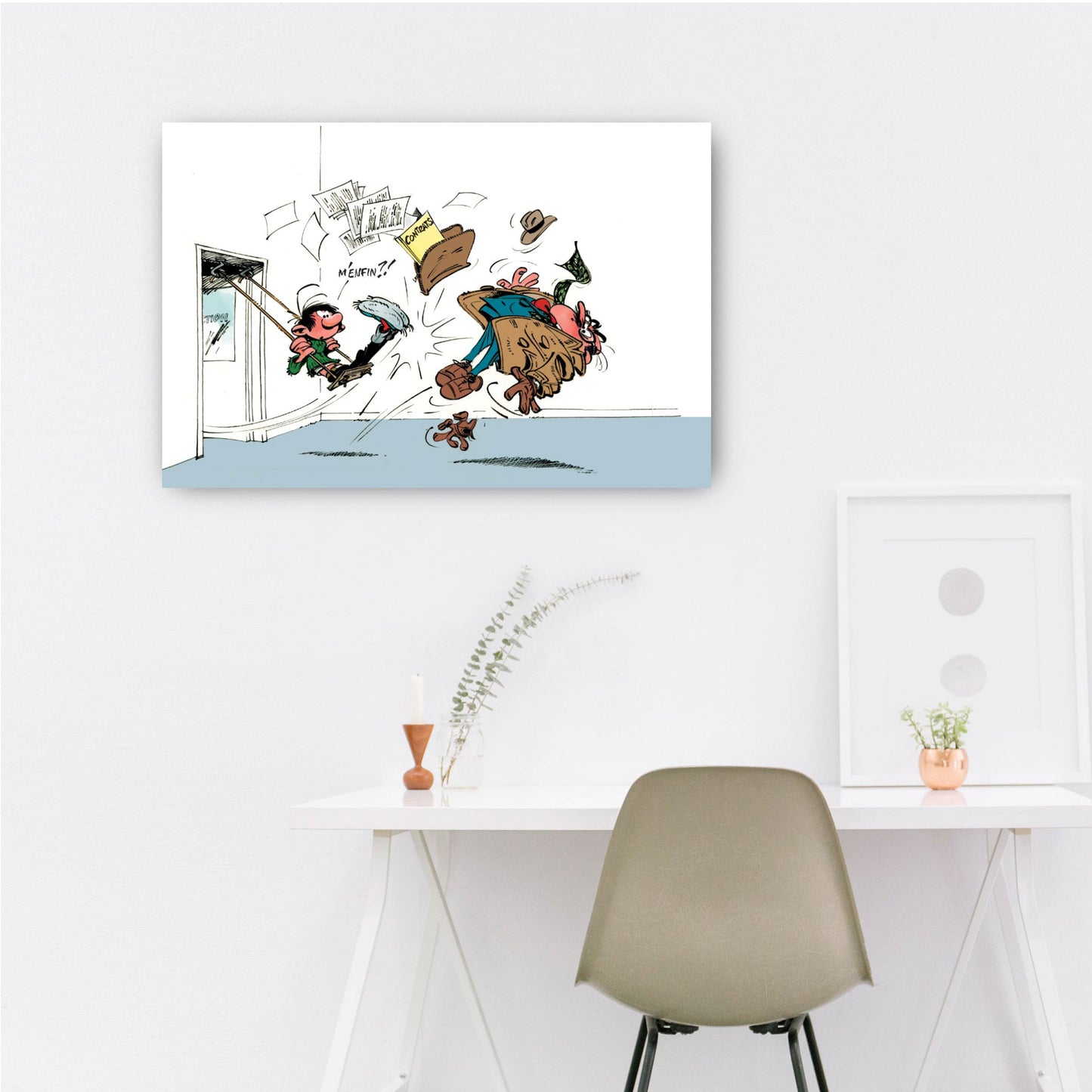 Tableau Gaston Lagaffe 5 Gaston et Mesmaeker