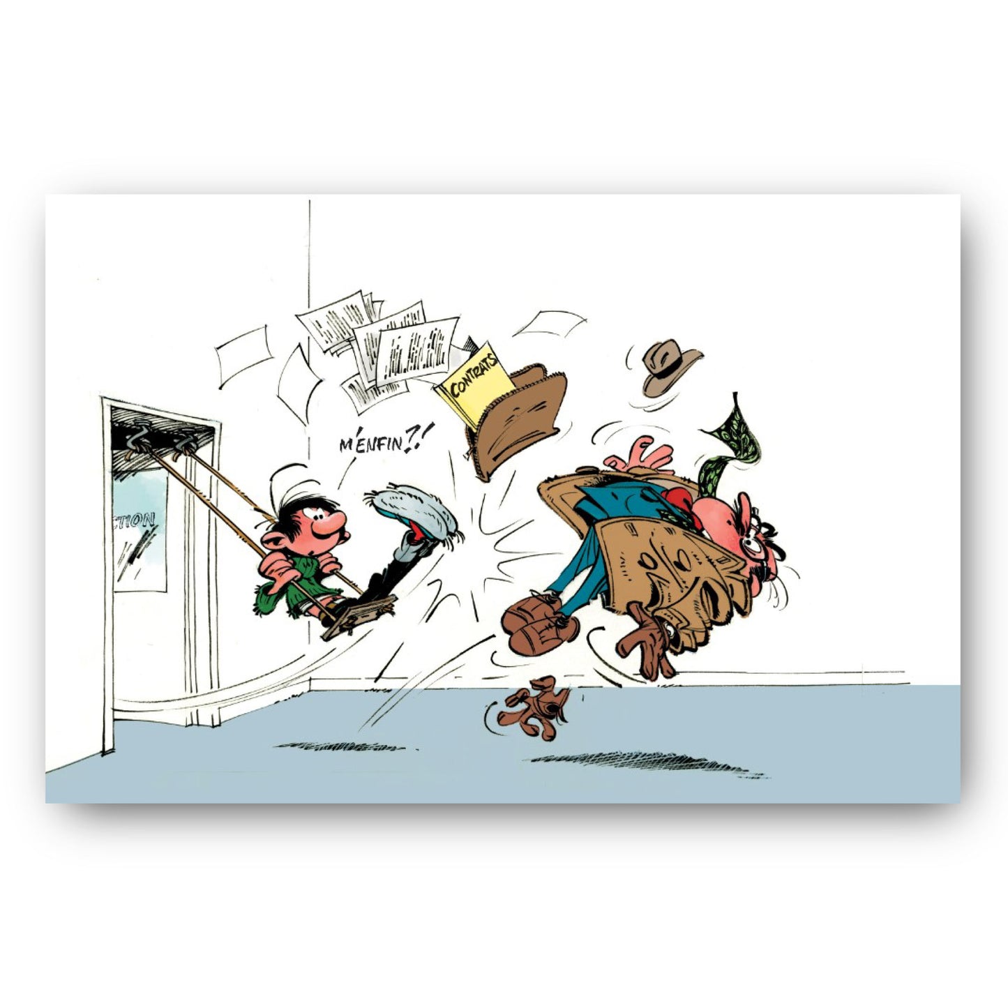 Tableau Gaston Lagaffe 5 Gaston et Mesmaeker
