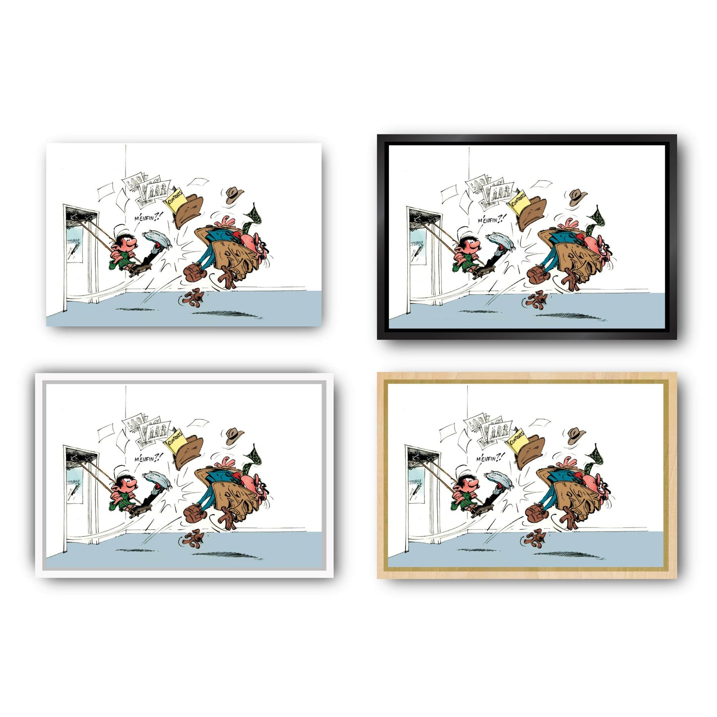 Tableau Gaston Lagaffe 5 Gaston et Mesmaeker