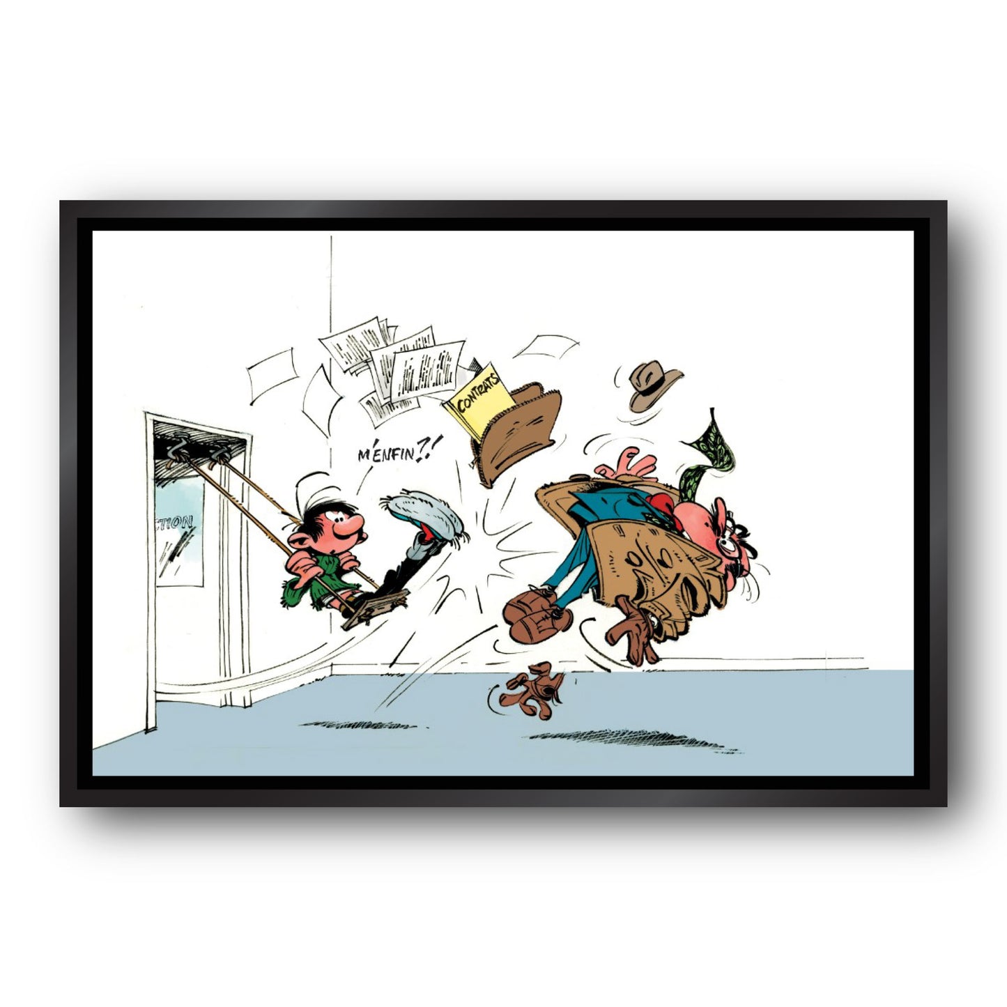 Tableau Gaston Lagaffe 5 Gaston et Mesmaeker
