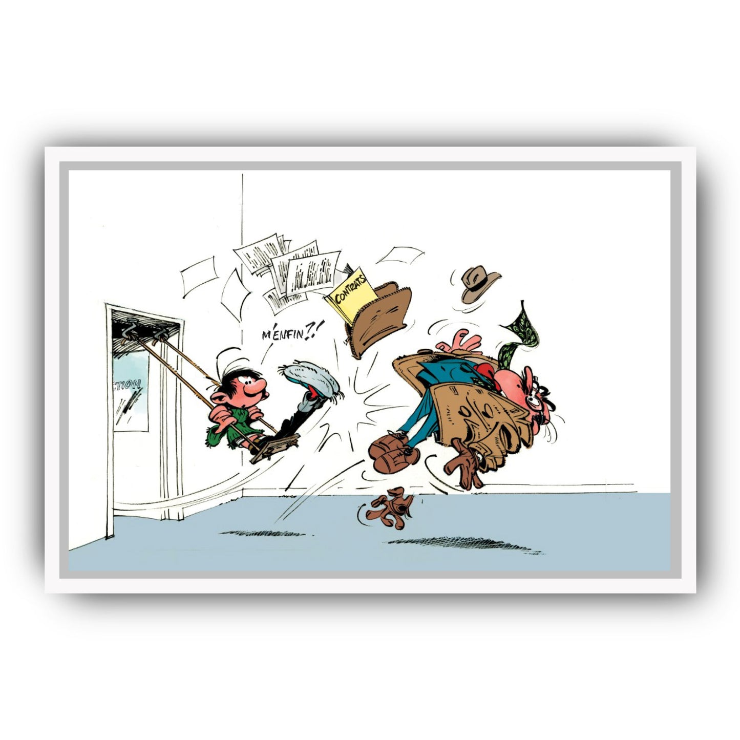 Tableau Gaston Lagaffe 5 Gaston et Mesmaeker