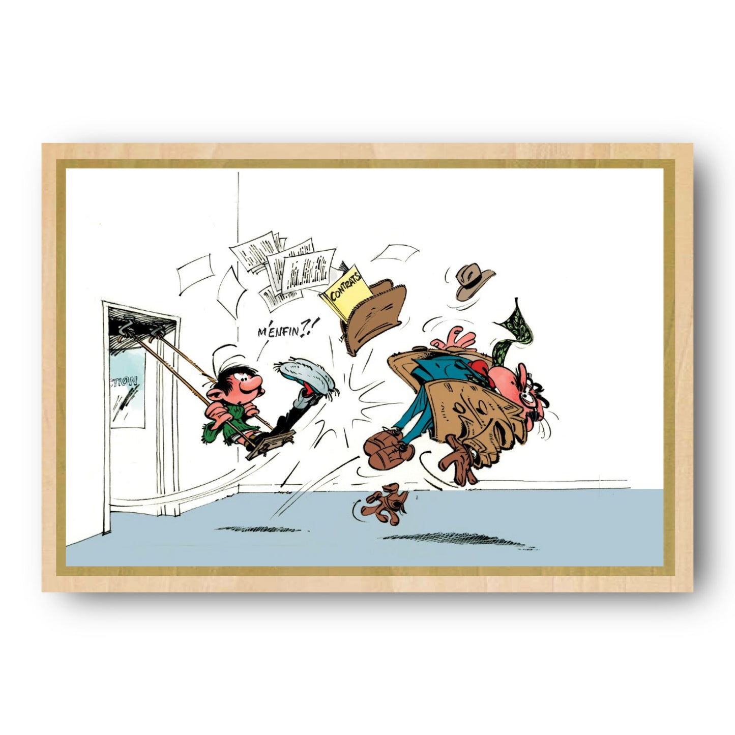 Tableau Gaston Lagaffe 5 Gaston et Mesmaeker