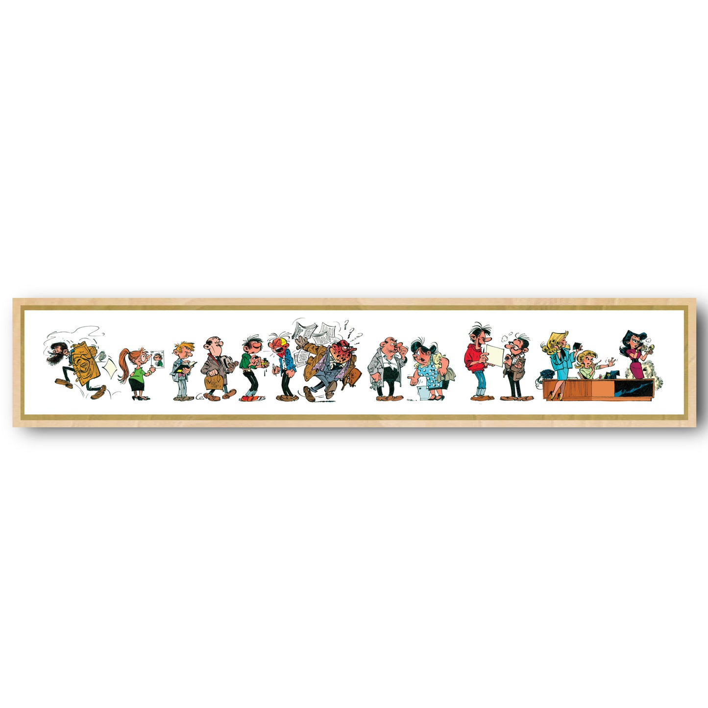 Tableau Gaston Lagaffe 11 Les personnages de Gaston