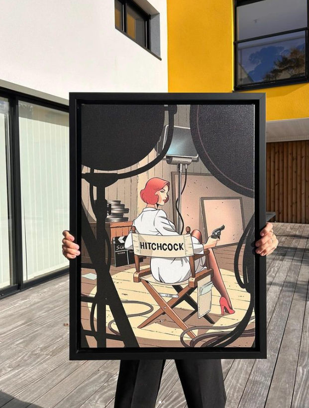 Tableau Pin up 6 Hitchcock