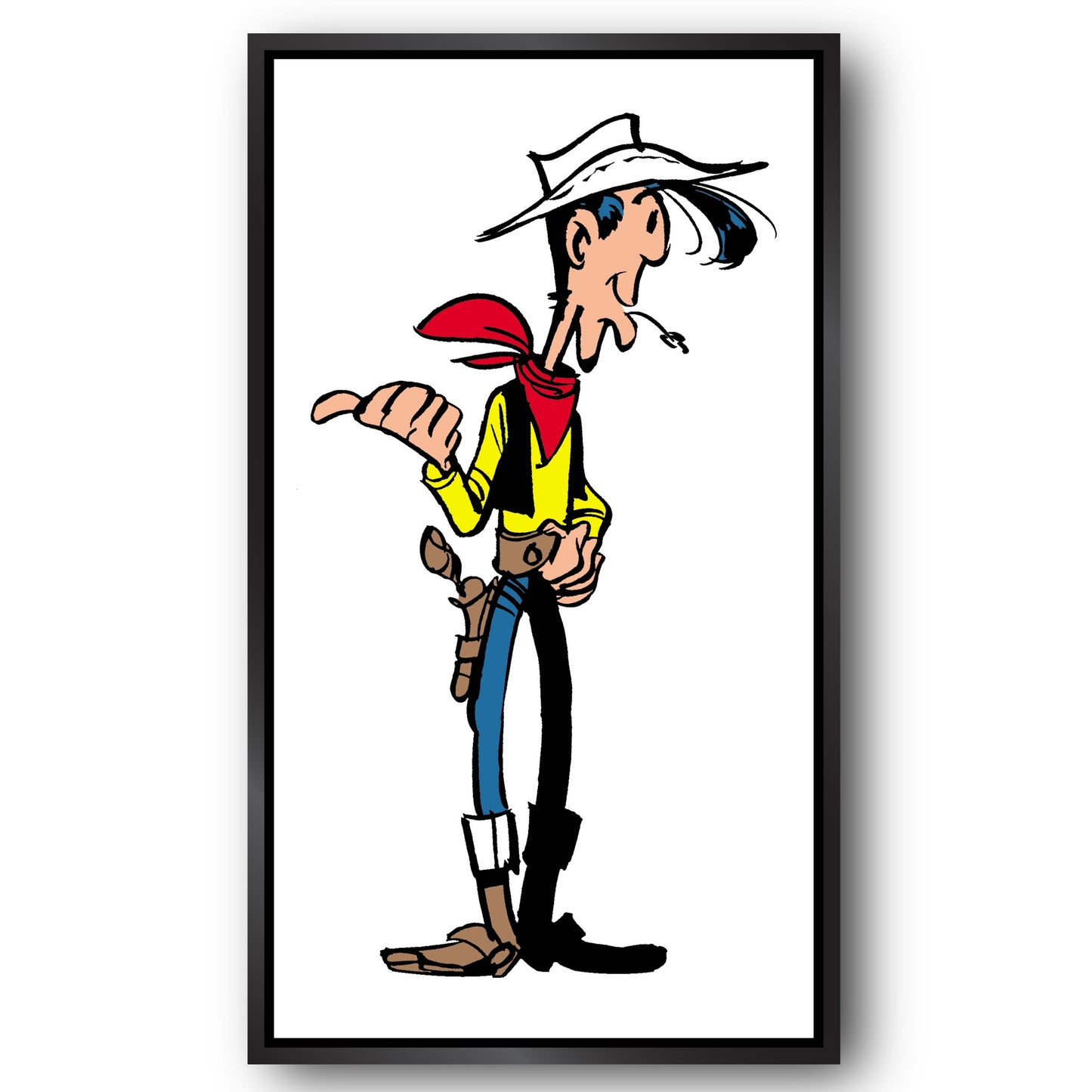 Tableau Lucky Luke 6 C'est par là.