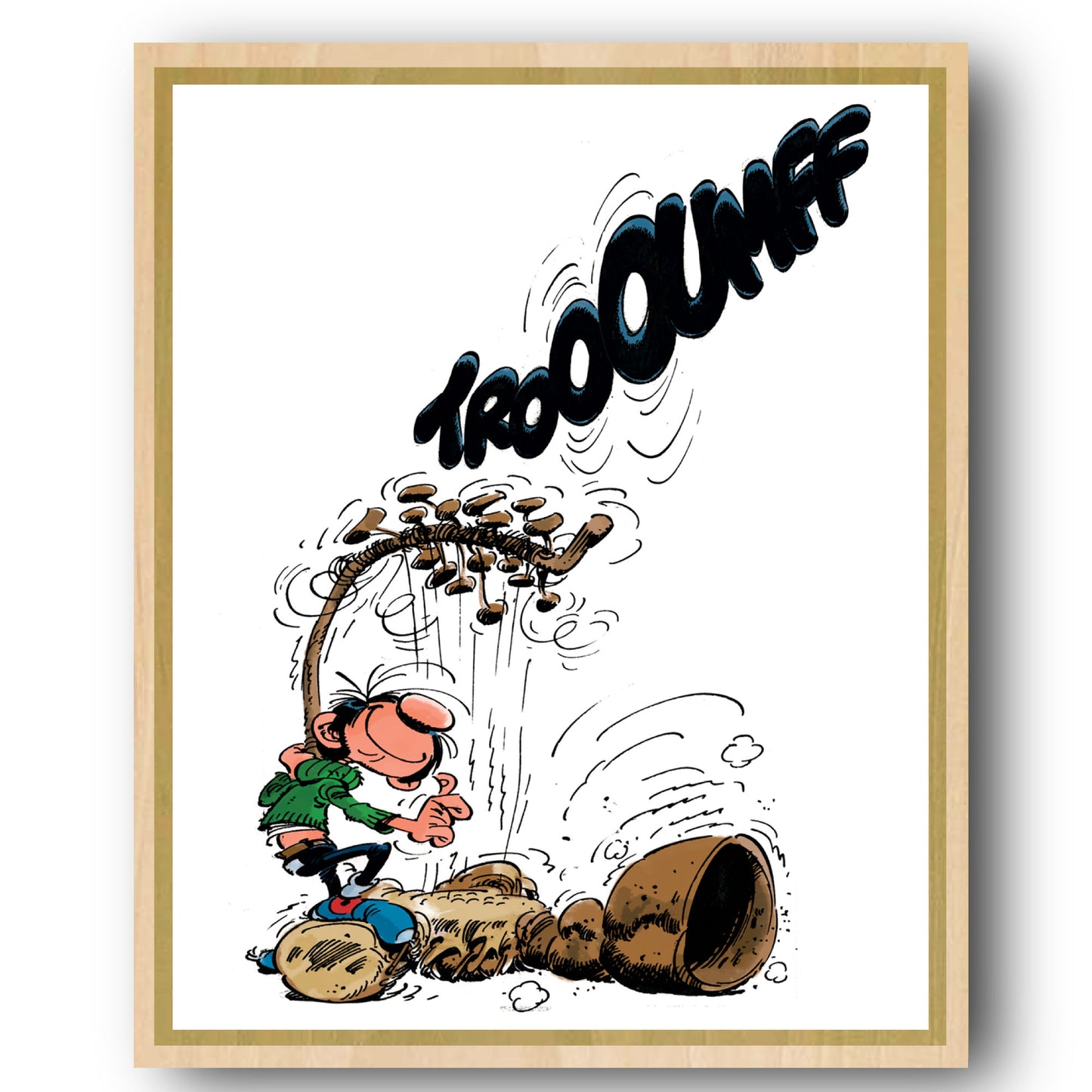 Tableau Gaston Lagaffe 13 Le Gaffophone