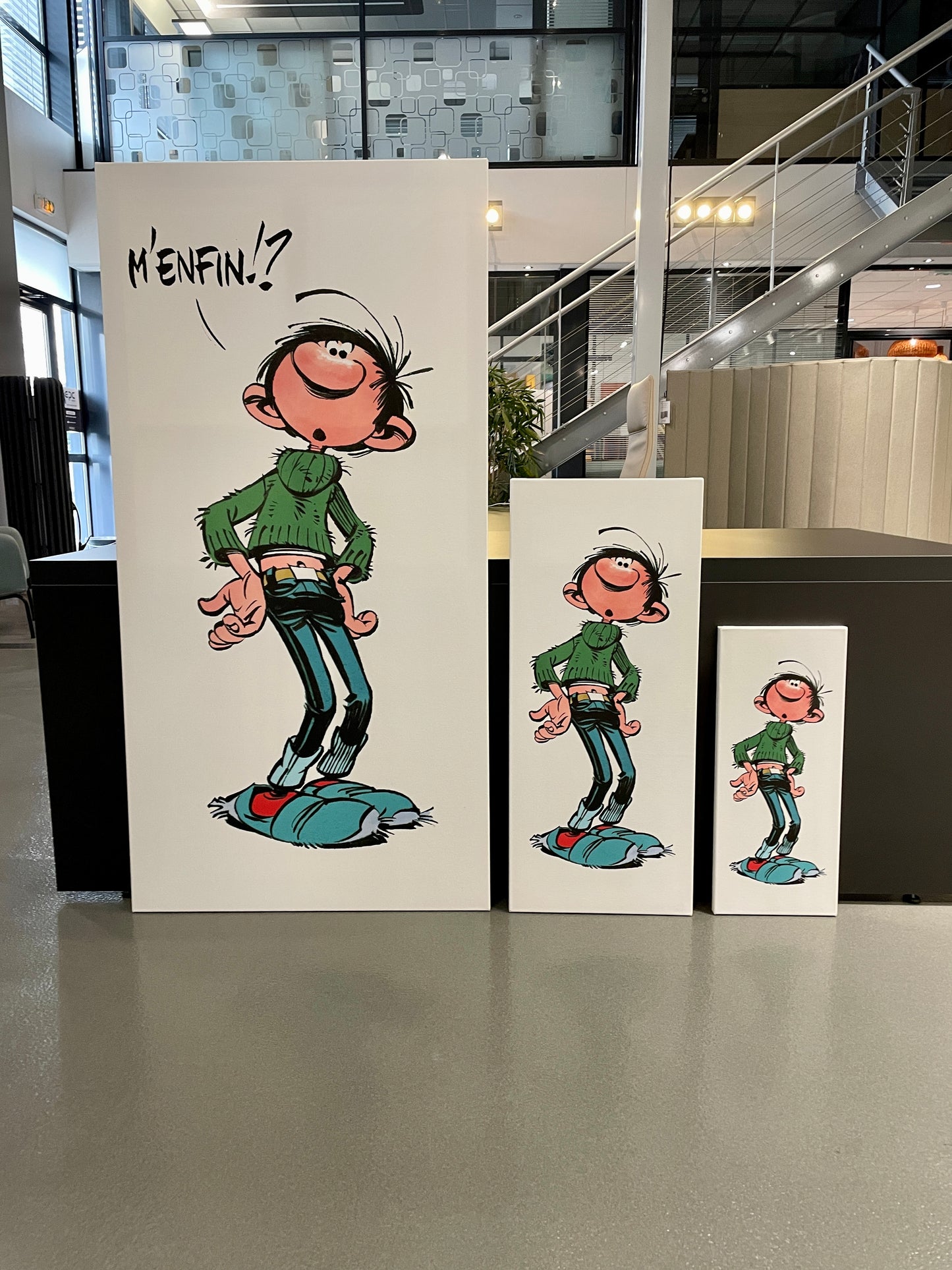 Tableau Gaston Lagaffe 1 M'enfin