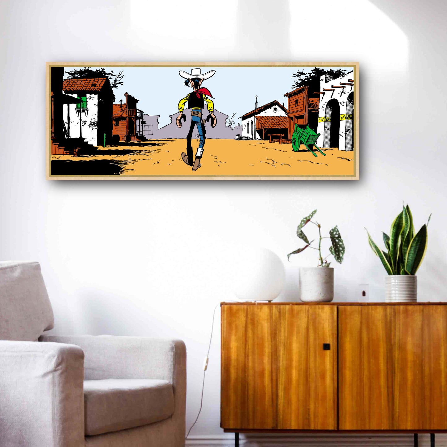 Tableau Lucky Luke 4 Duel de jour