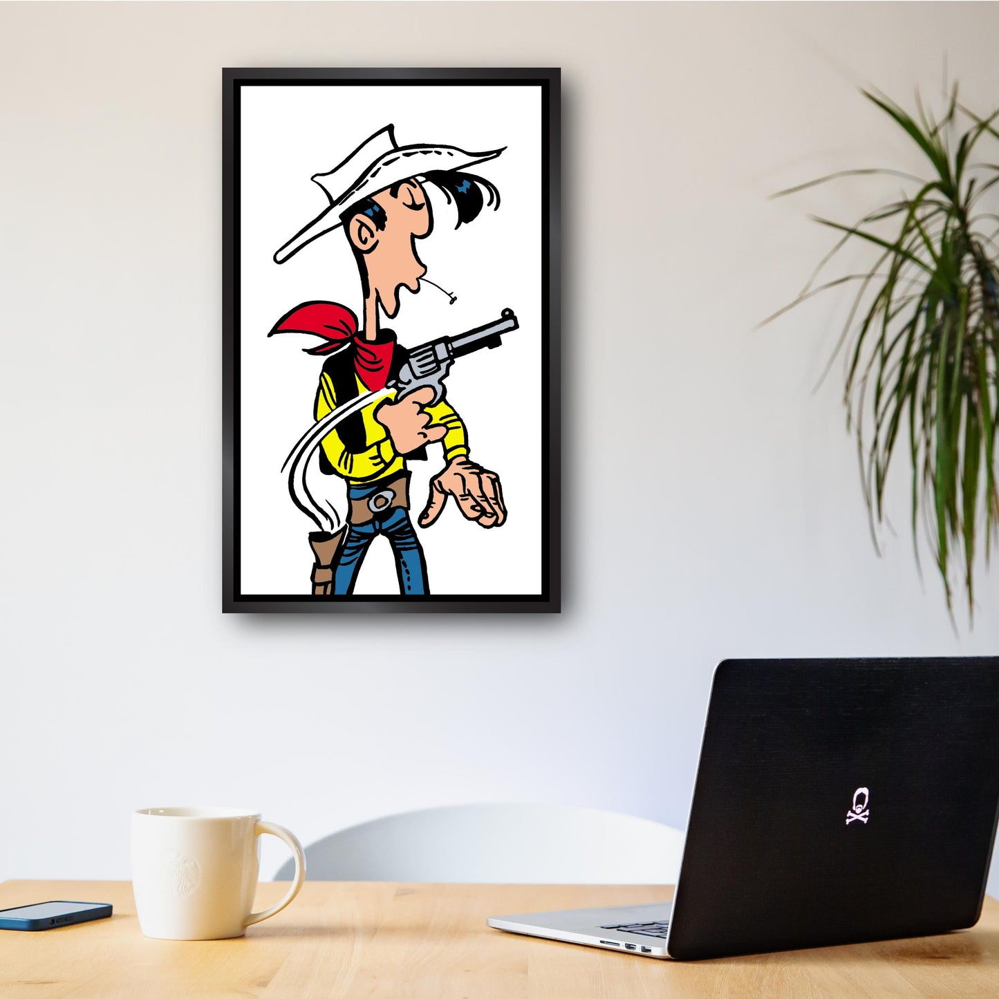 Tableau Lucky Luke 1 Haut les mains
