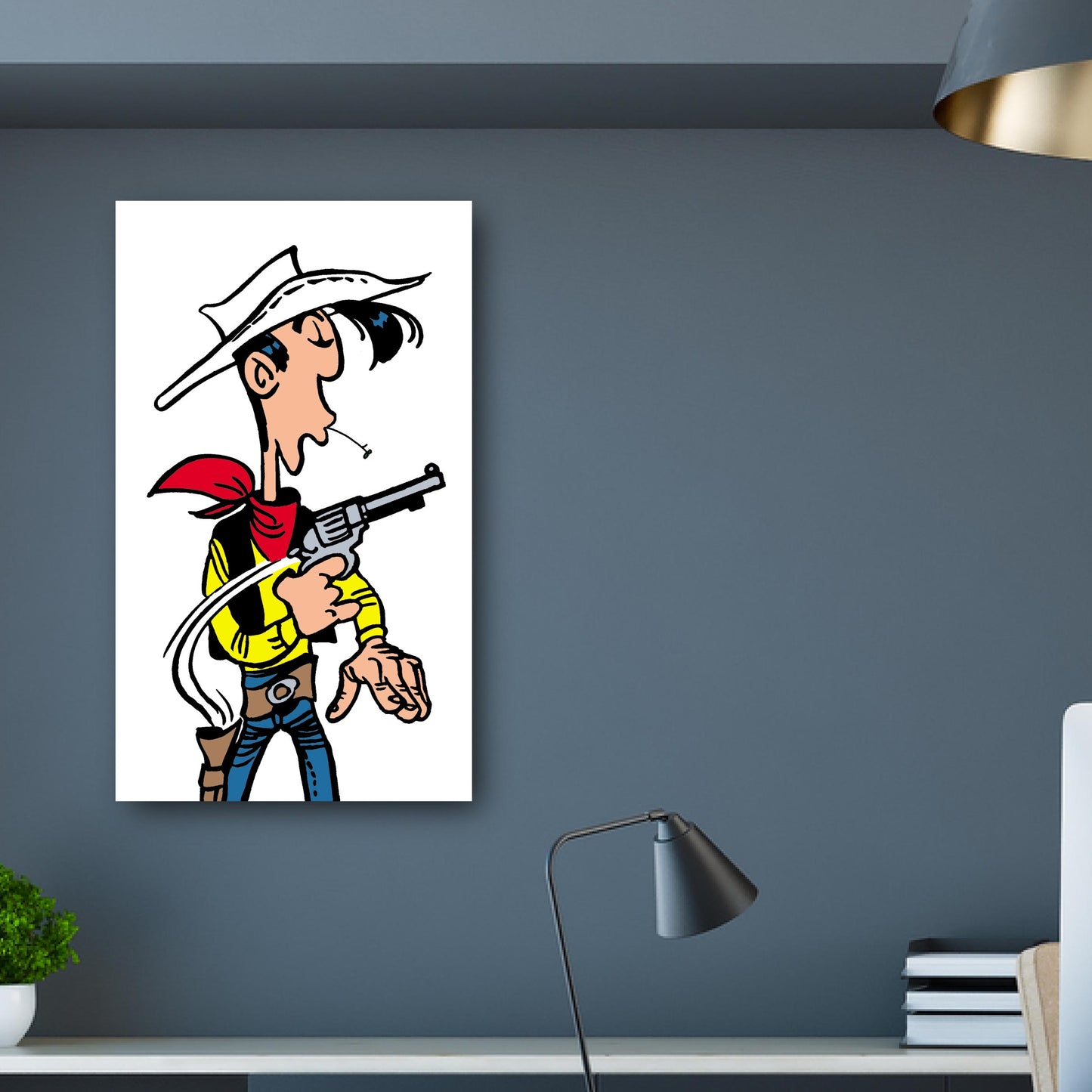 Tableau Lucky Luke 1 Haut les mains