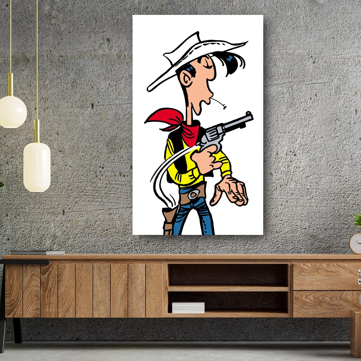 Tableau Lucky Luke 1 Haut les mains