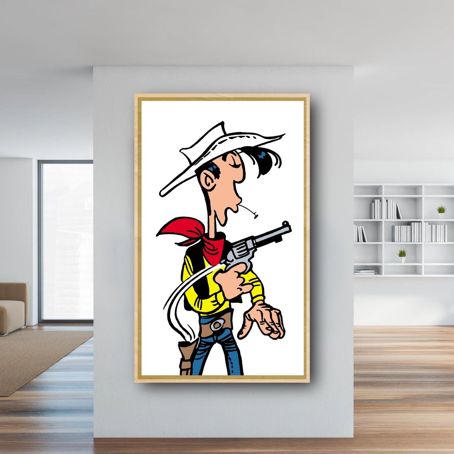 Tableau Lucky Luke 1 Haut les mains