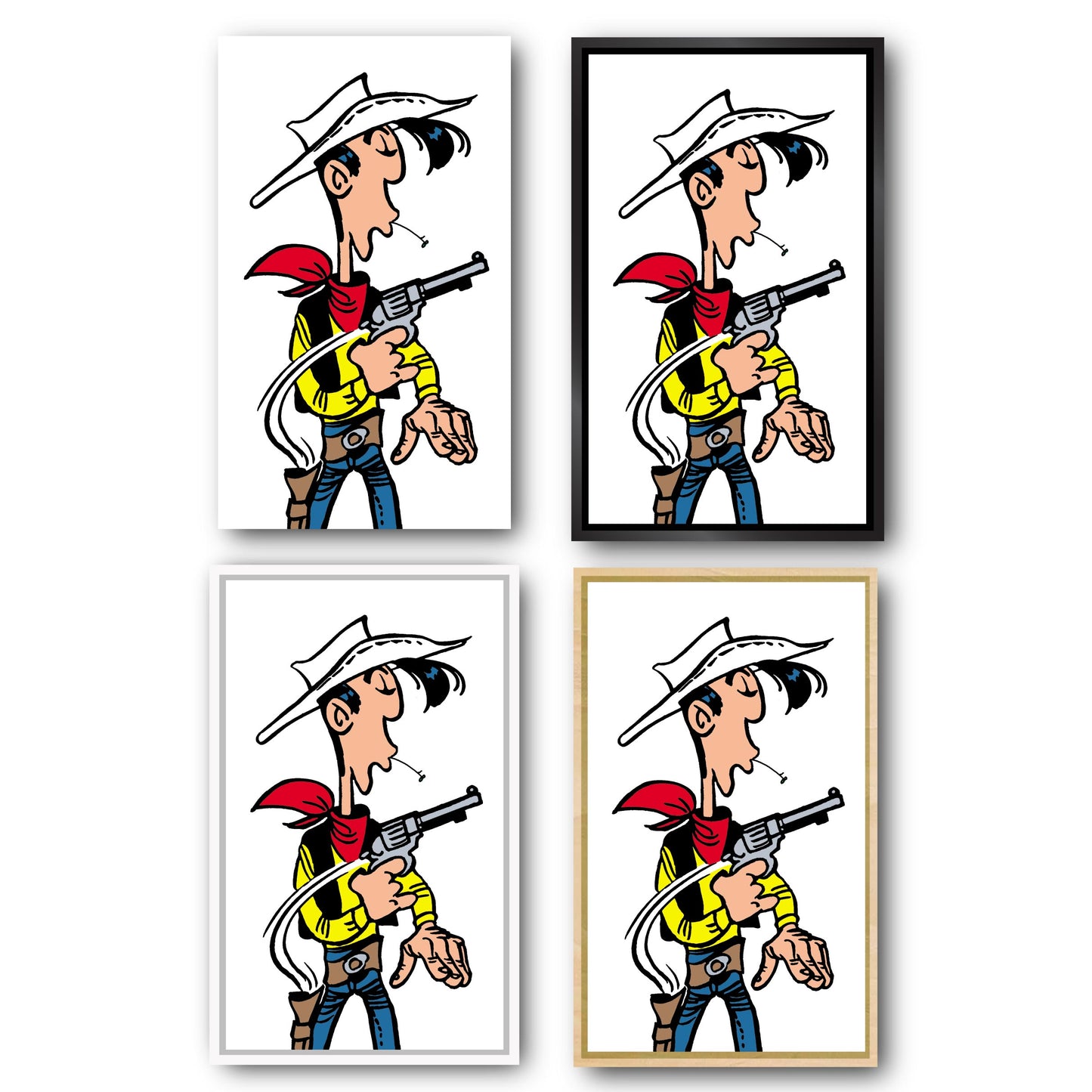 Tableau Lucky Luke 1 Haut les mains
