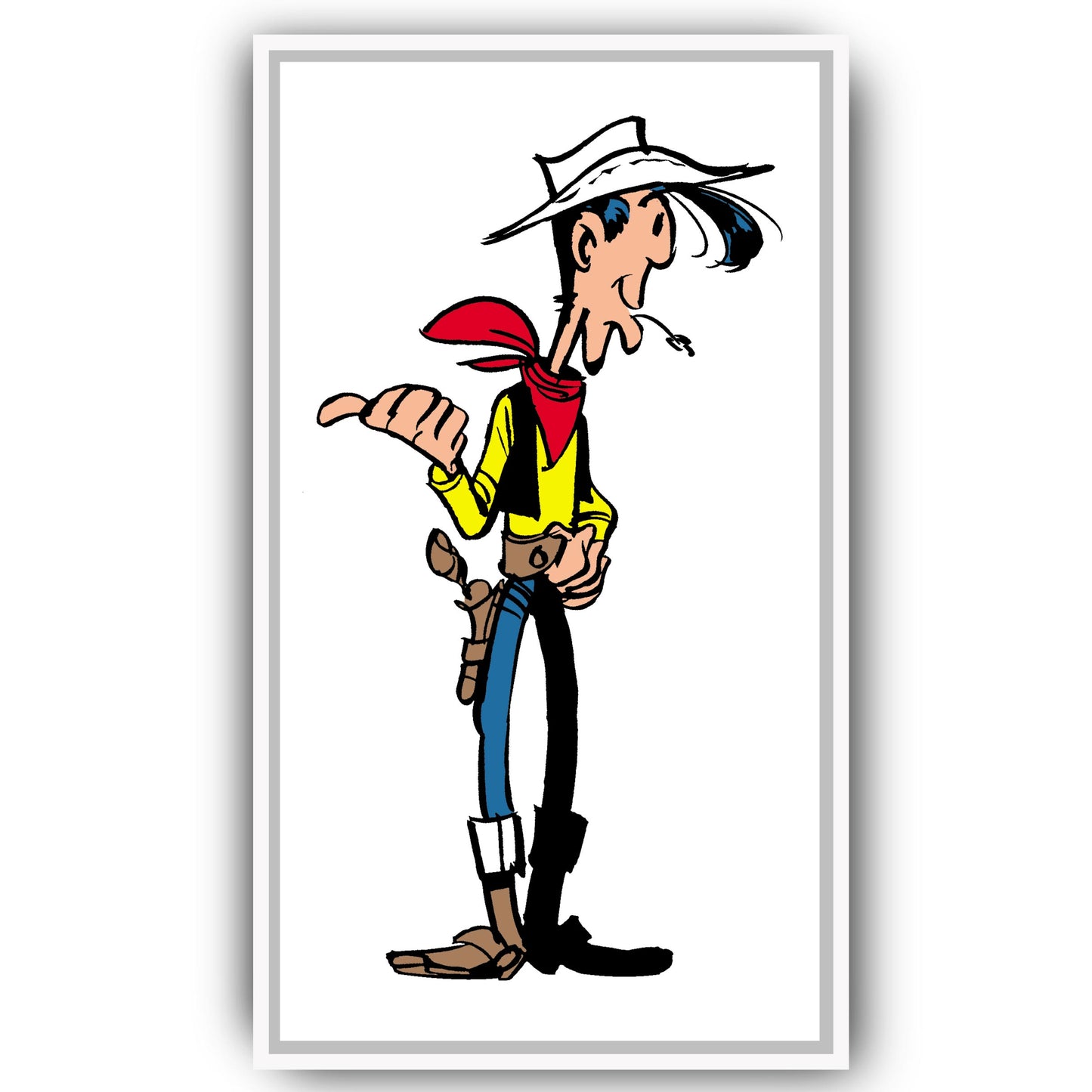 Tableau Lucky Luke 6 C'est par là.