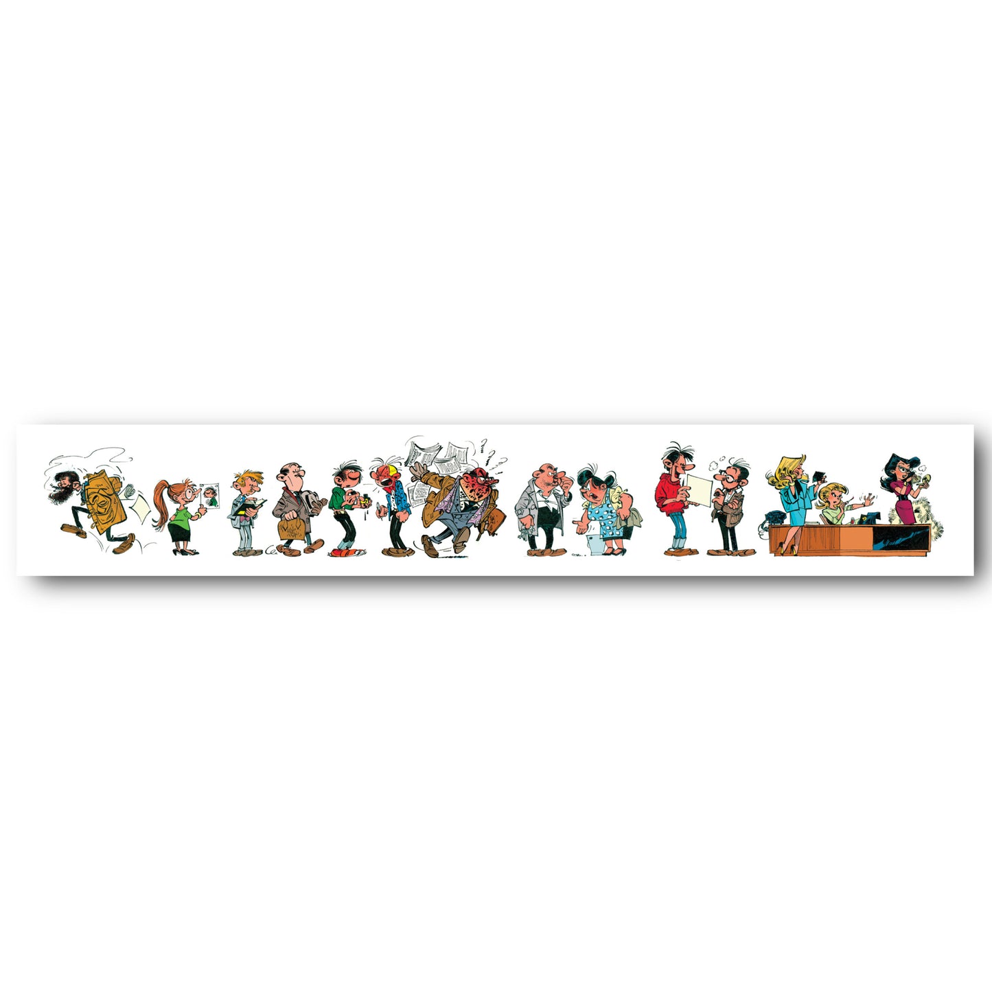 Tableau Gaston Lagaffe 11 Les personnages de Gaston