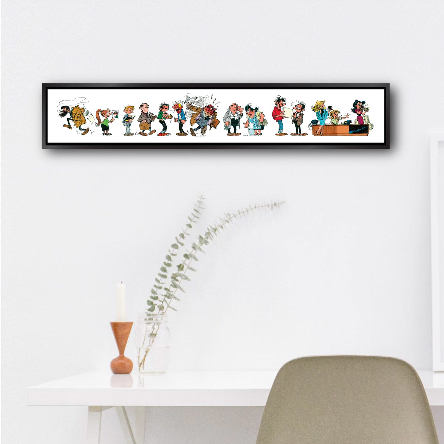 Tableau Gaston Lagaffe 11 Les personnages de Gaston
