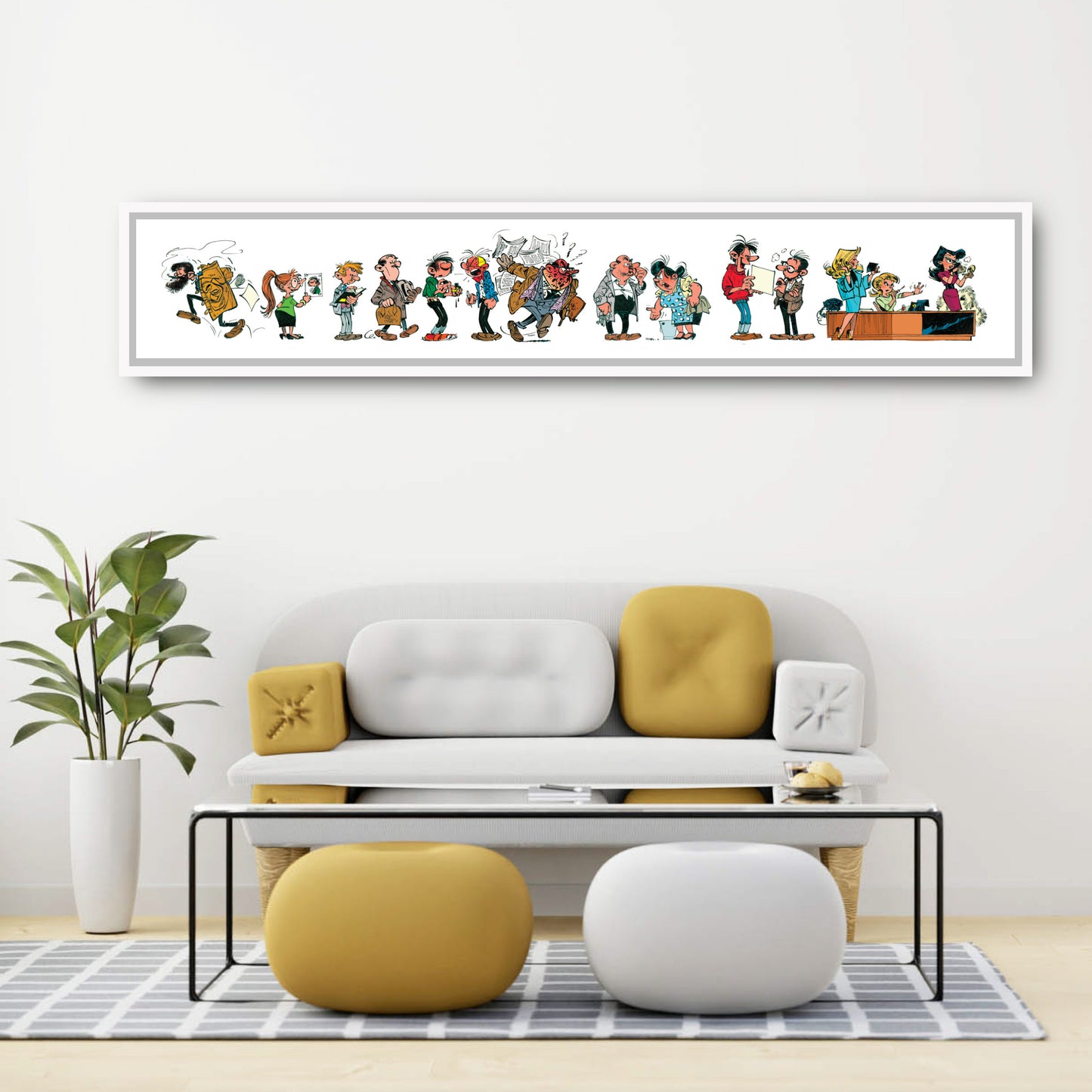 Tableau Gaston Lagaffe 11 Les personnages de Gaston