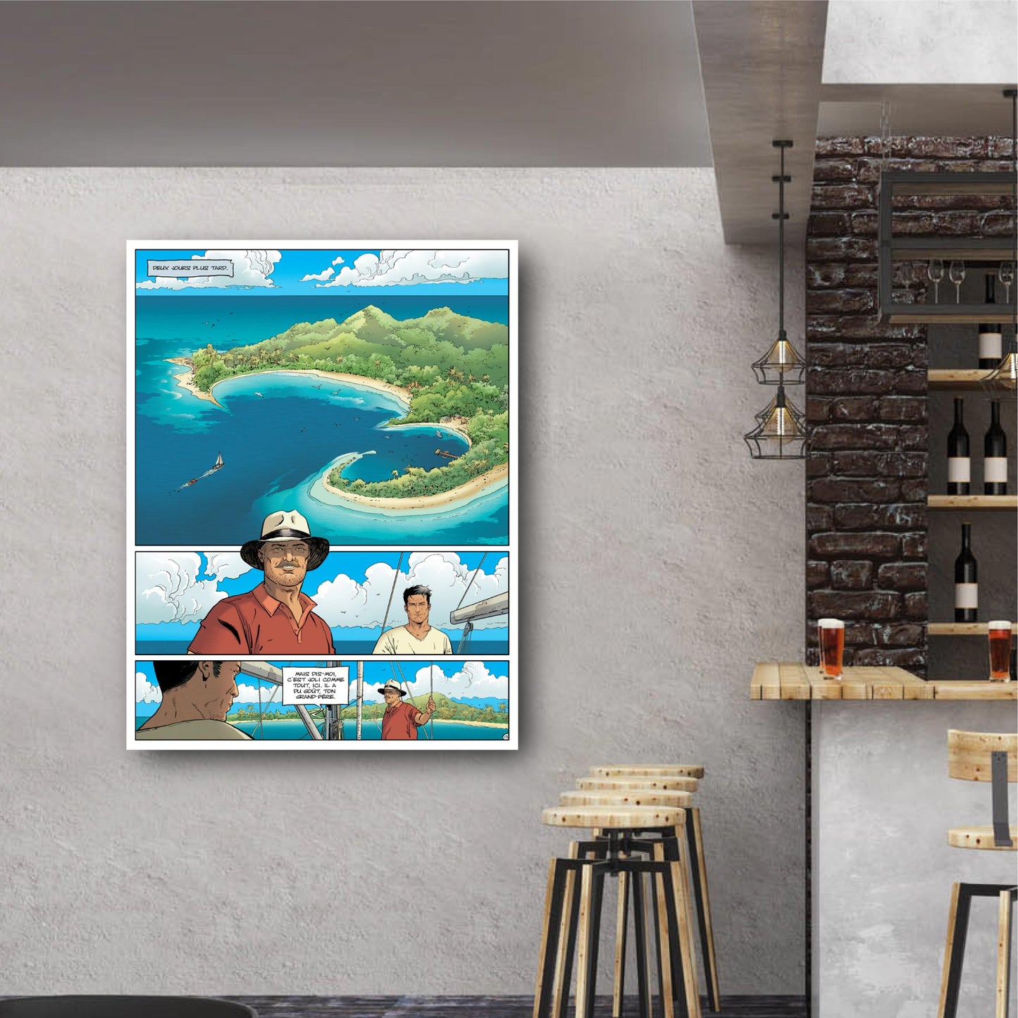 Tableau Tango 8 L'île