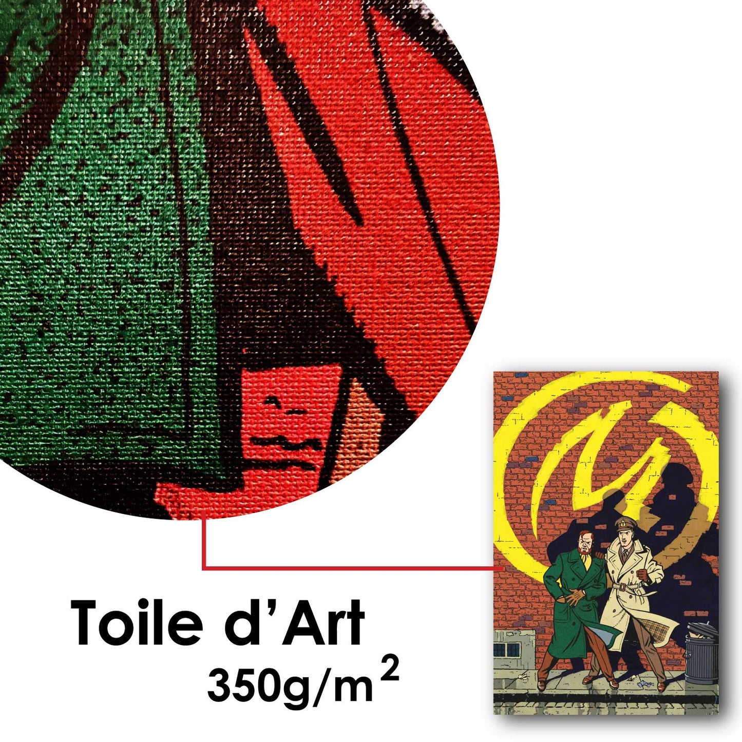Tableau Blake et Mortimer 1 marque jaune