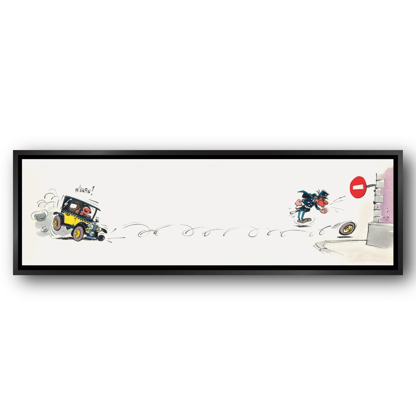 Tableau Gaston Lagaffe 10 Gaston perd sa roue