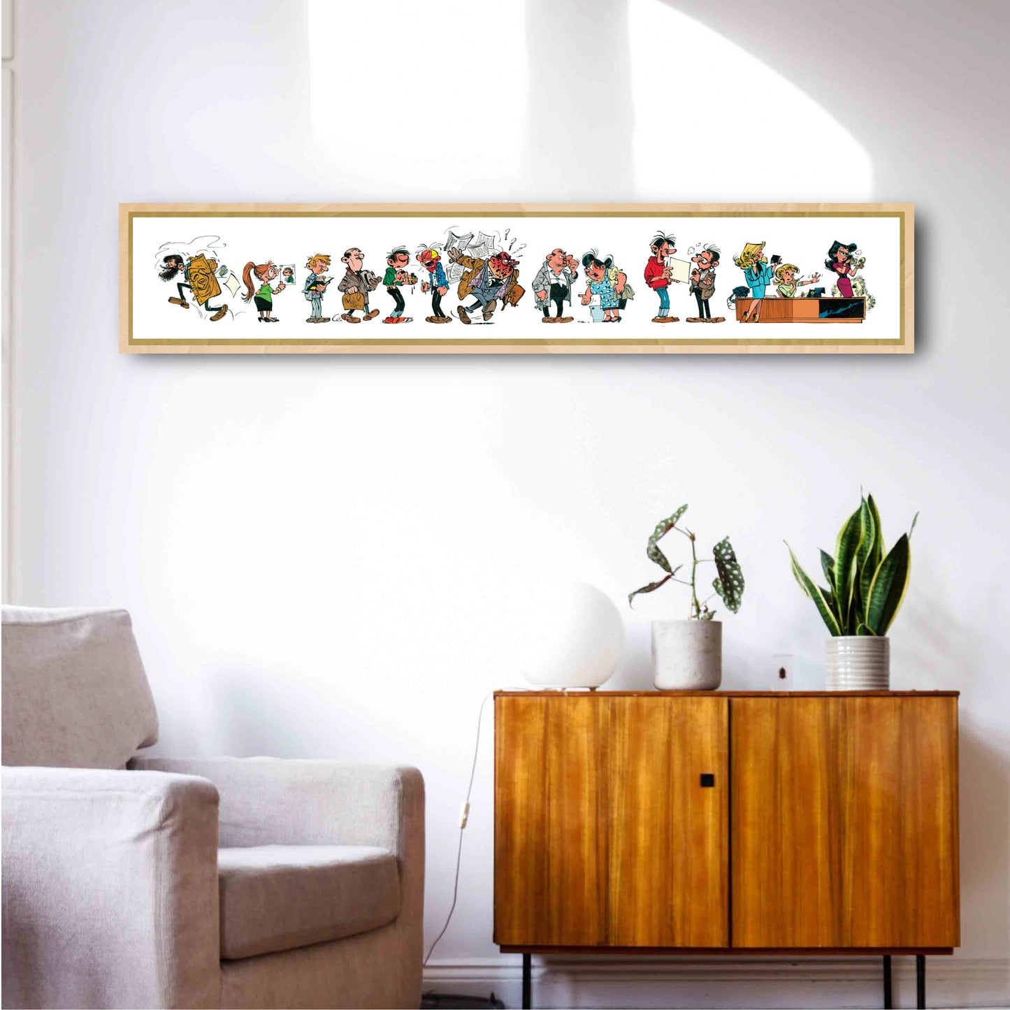 Tableau Gaston Lagaffe 11 Les personnages de Gaston