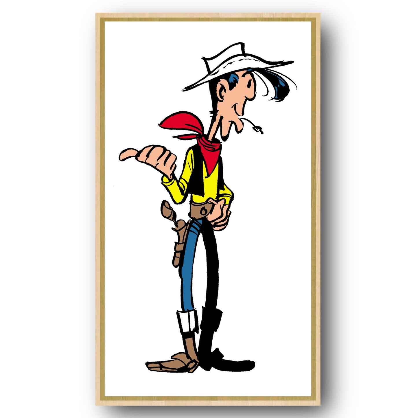 Tableau Lucky Luke 6 C'est par là.
