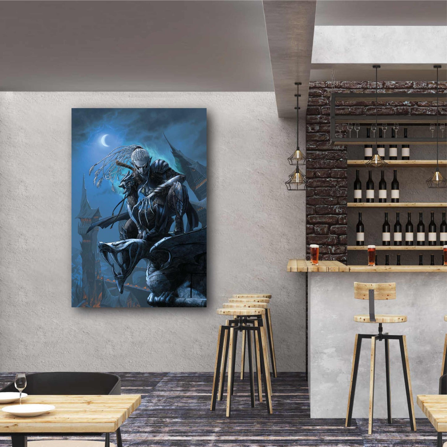 Tableau Le monde d'Aquilon 1 Gaw'yn l'elfe noir