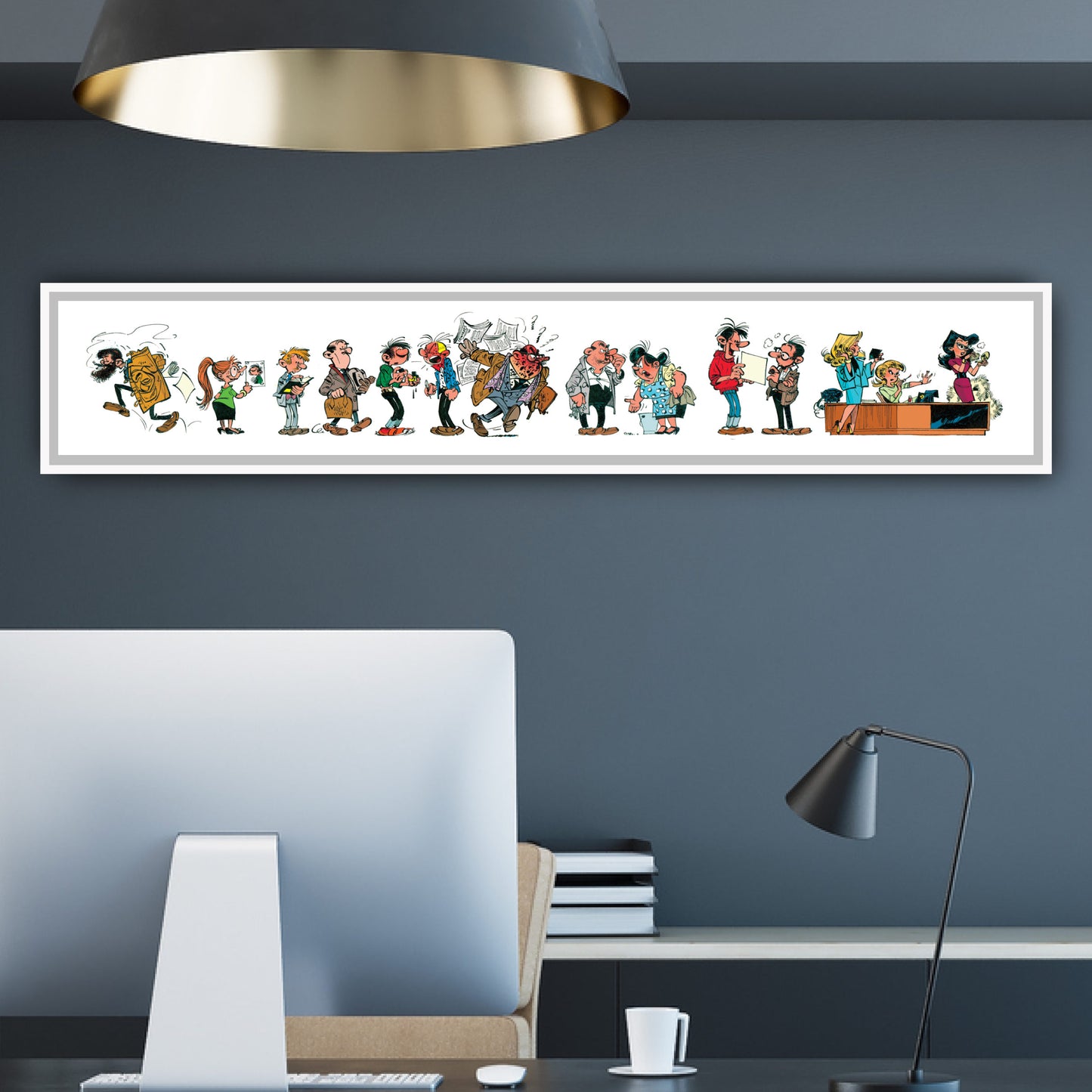 Tableau Gaston Lagaffe 11 Les personnages de Gaston
