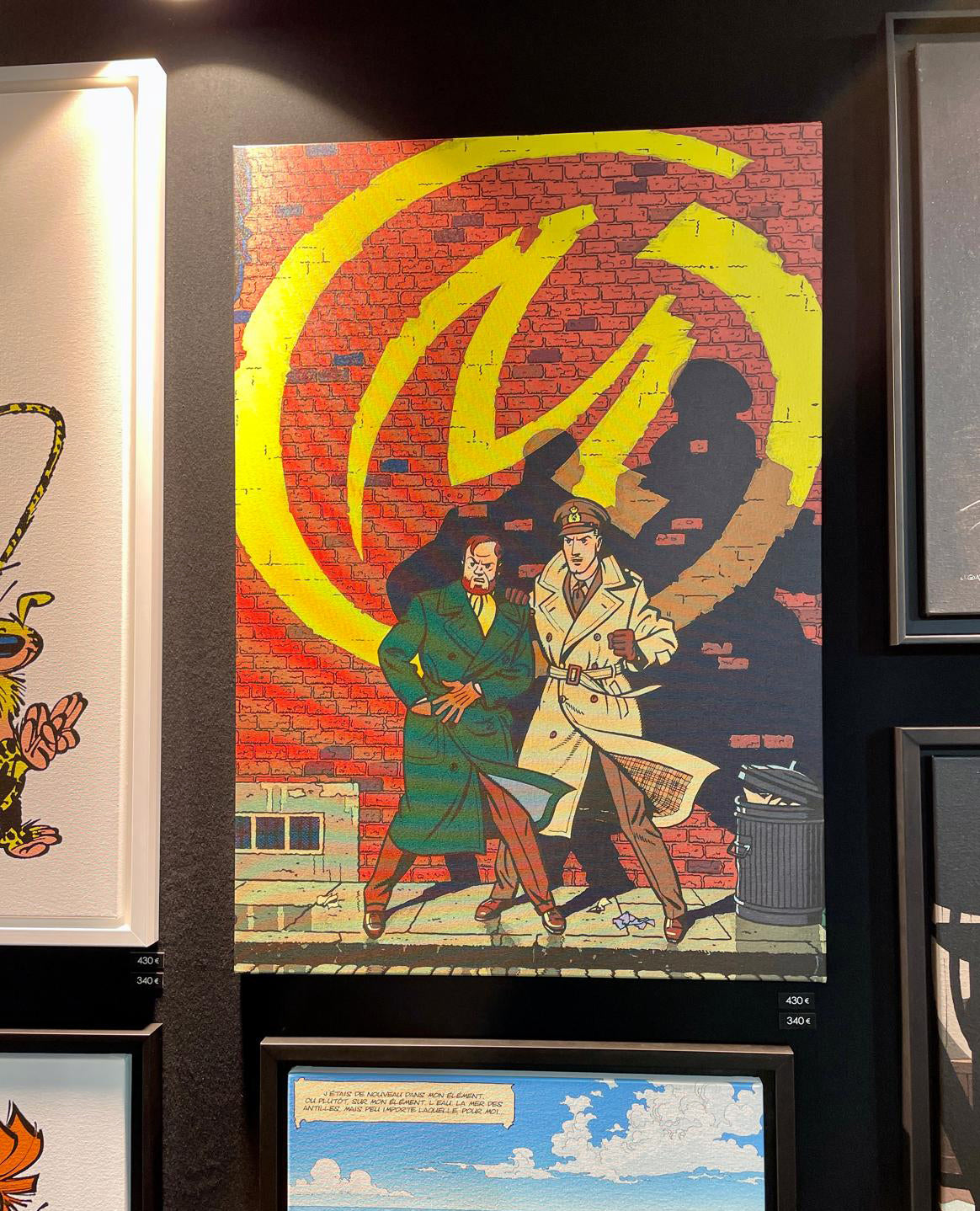 Tableau Blake et Mortimer 1 marque jaune