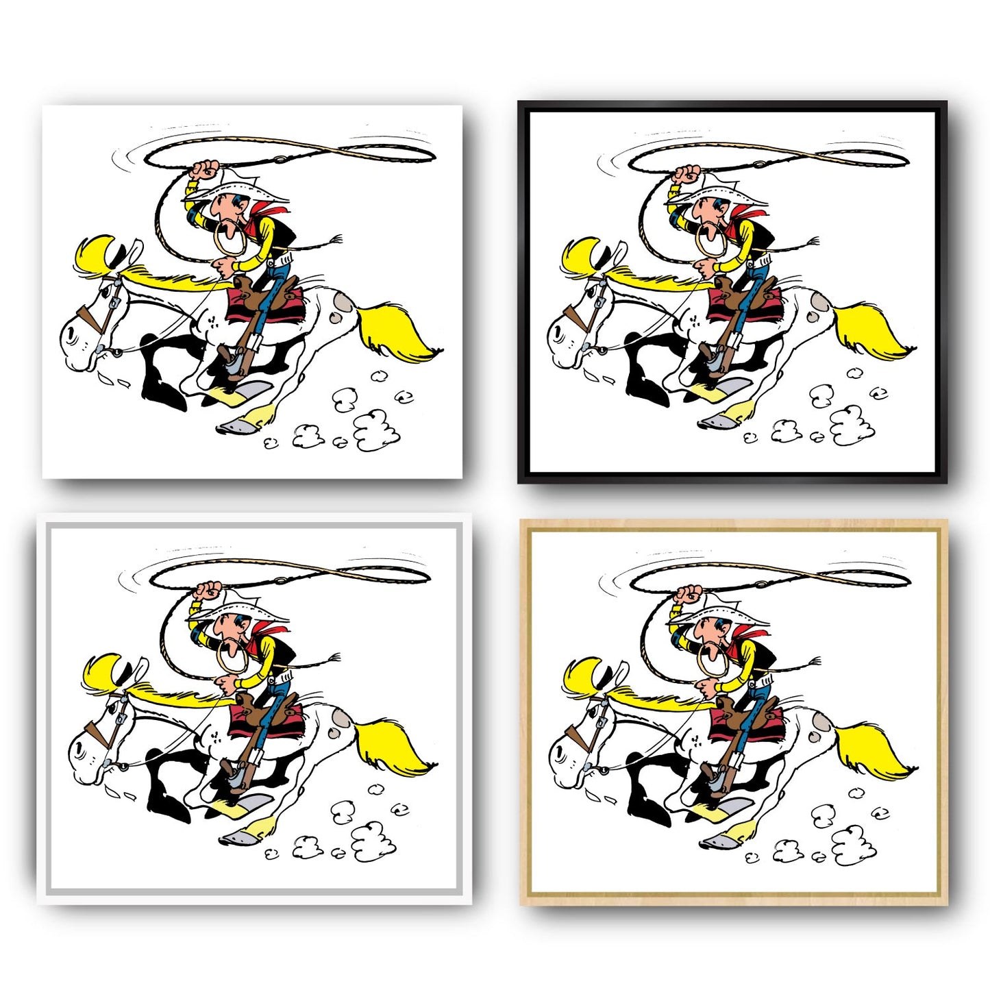 Tableau Lucky Luke 9 Au galop