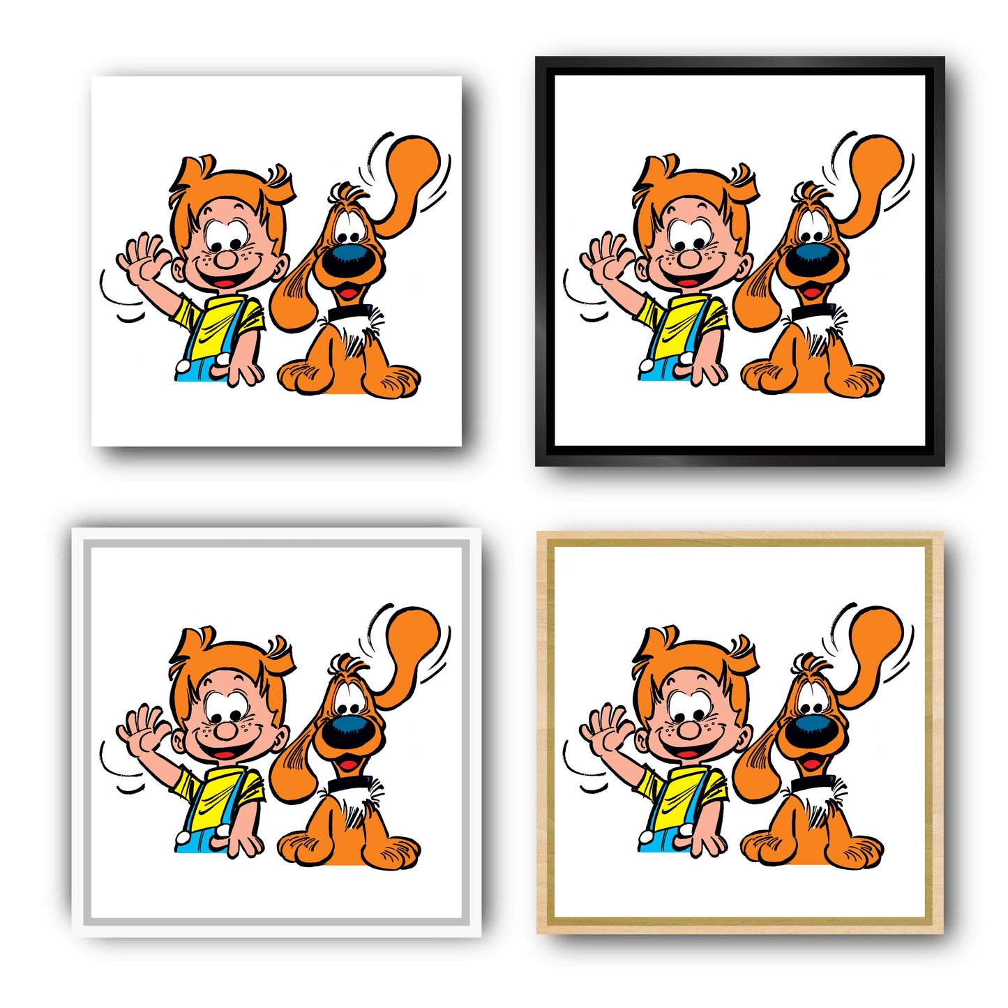 Tableau Boule et Bill 1 Bonjour