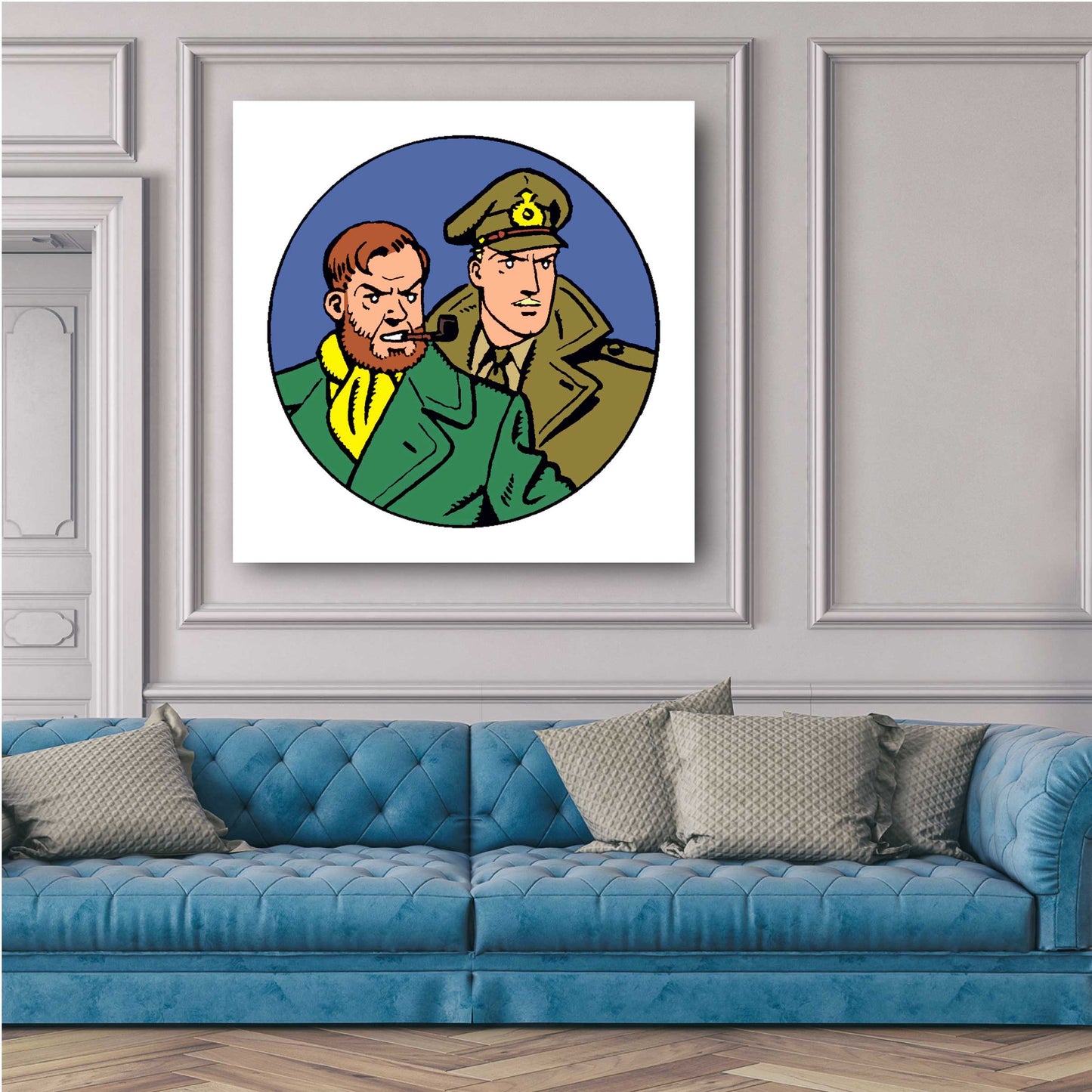Tableau Blake et Mortimer 3 medaillon