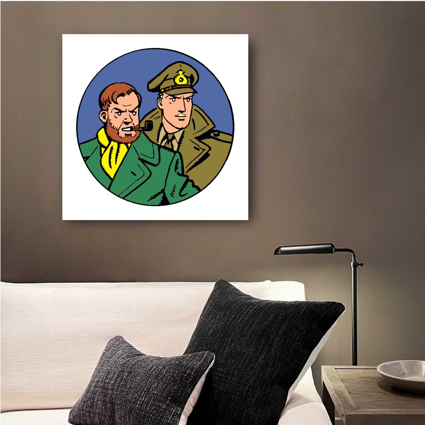 Tableau Blake et Mortimer 3 medaillon