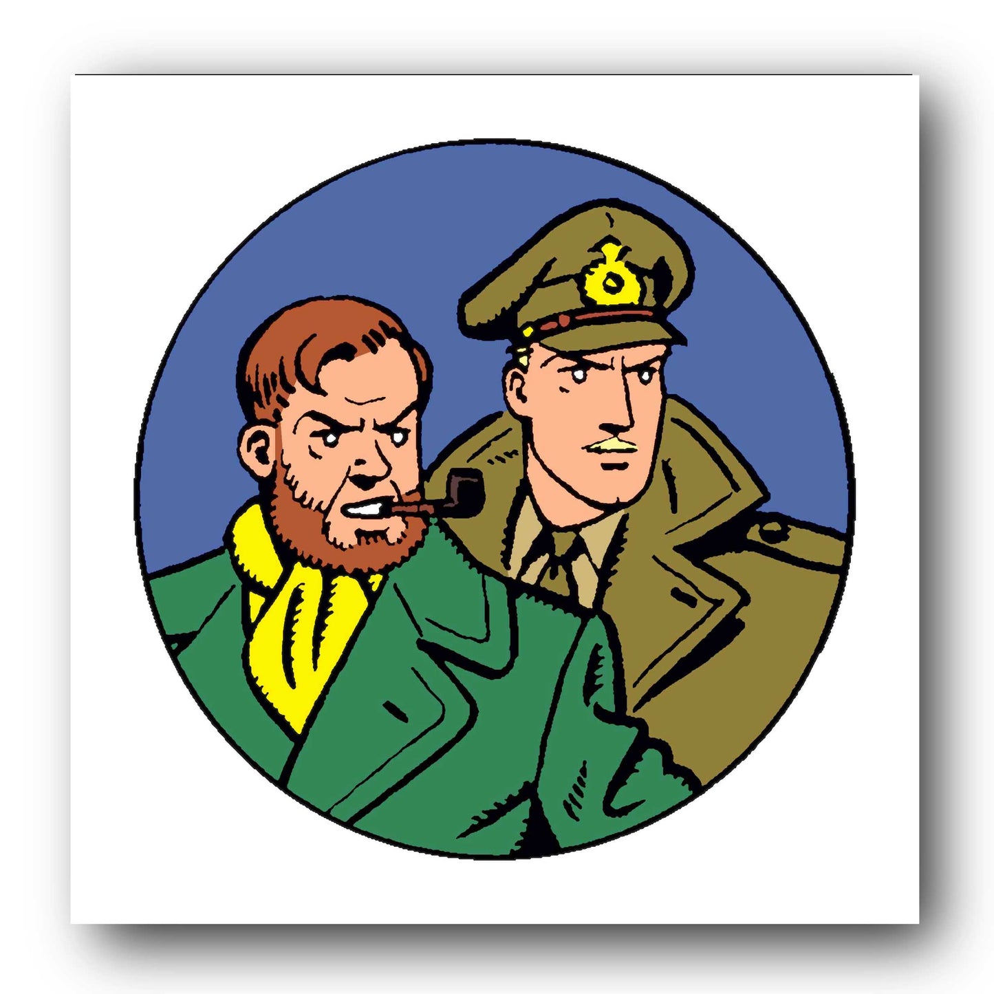 Tableau Blake et Mortimer 3 medaillon