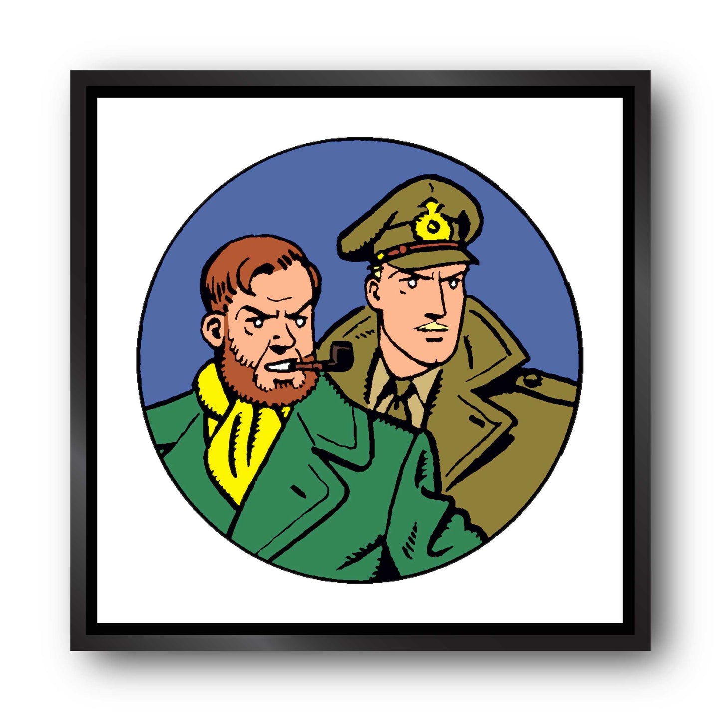 Tableau Blake et Mortimer 3 medaillon