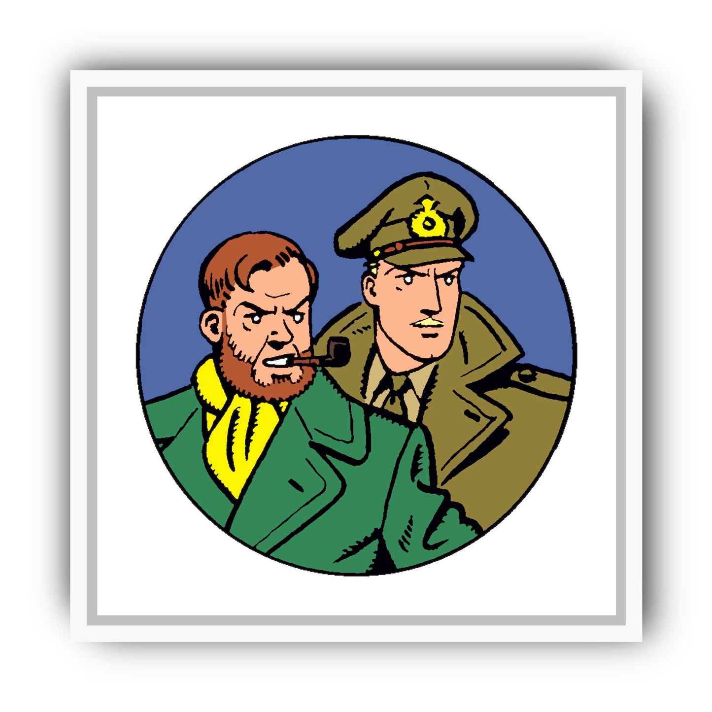 Tableau Blake et Mortimer 3 medaillon