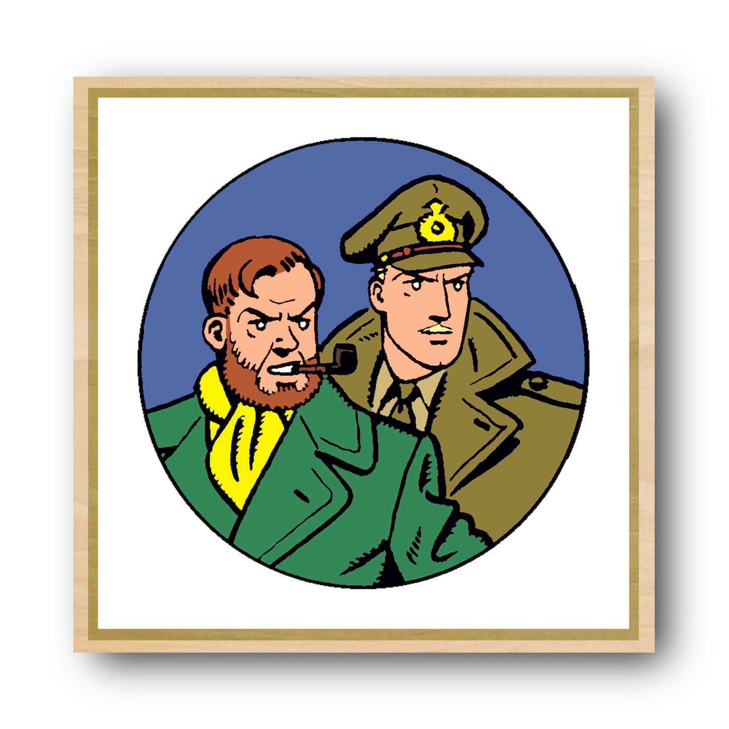 Tableau Blake et Mortimer 3 medaillon