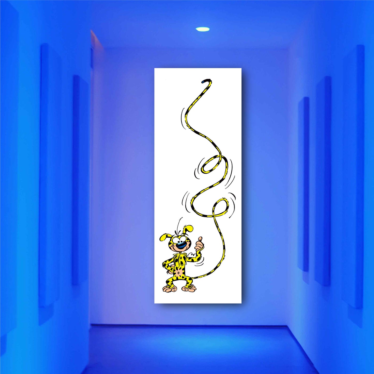 Tableau Le Marsupilami 2 queue en l'air