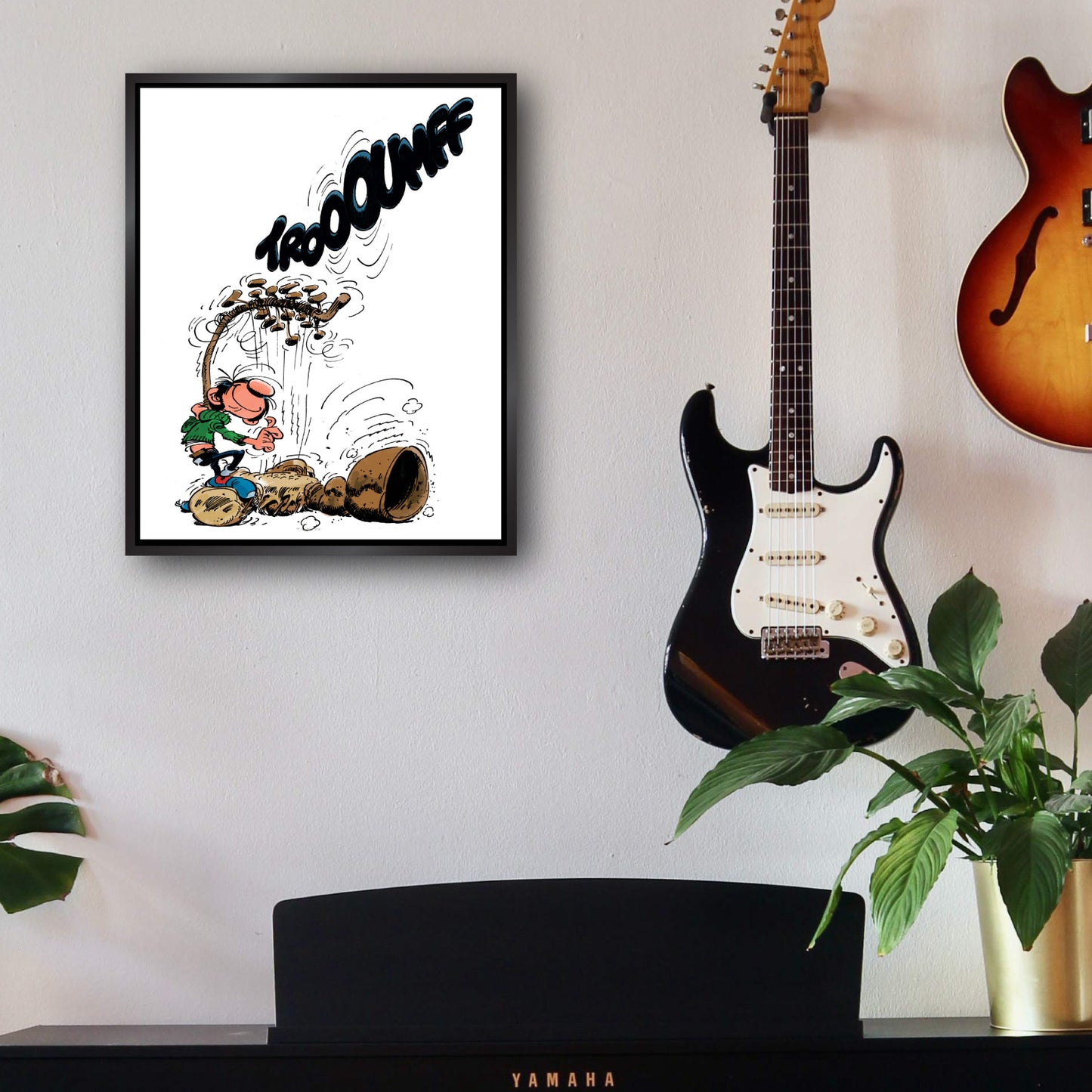 Tableau Gaston Lagaffe 13 Le Gaffophone