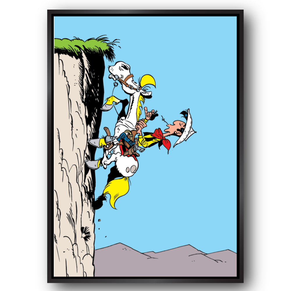 Tableau Lucky Luke 11 Grimpe falaise