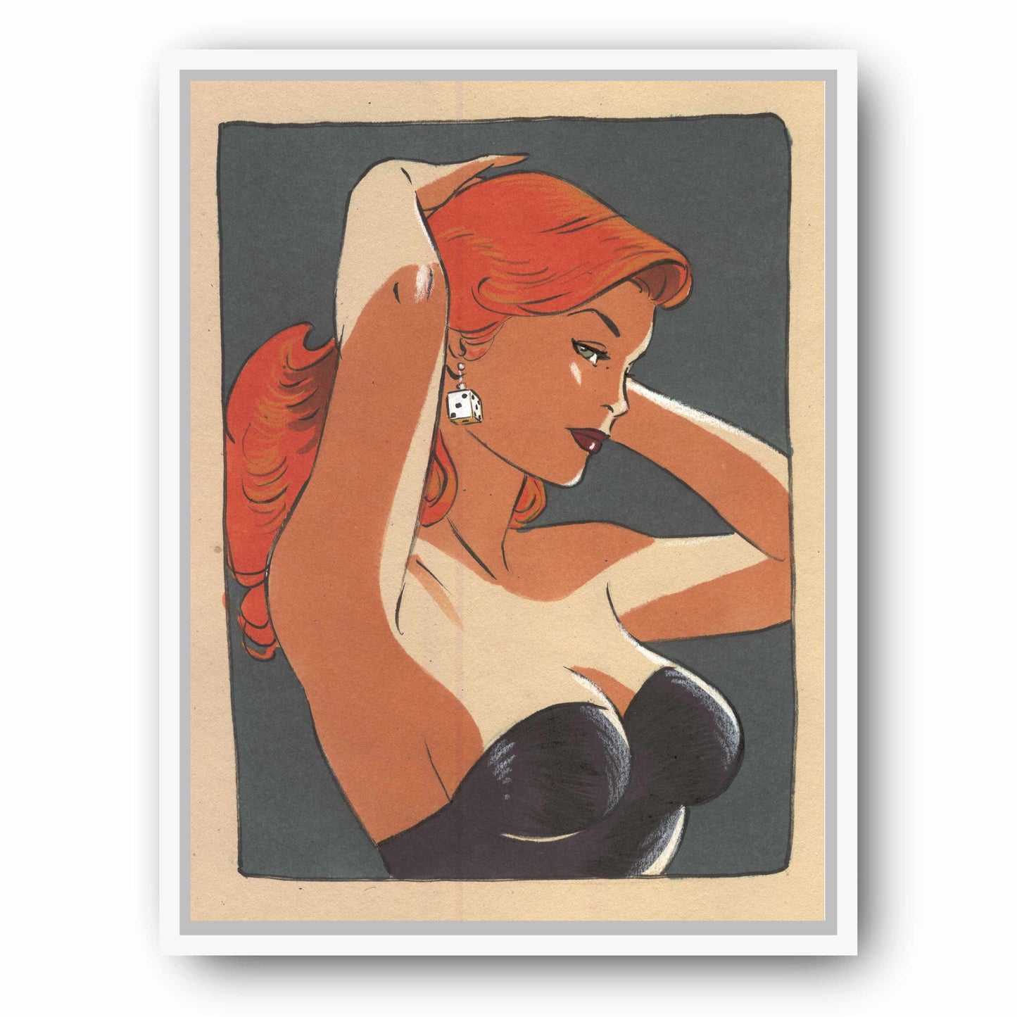 Tableau Pin up 8 La coiffeuse