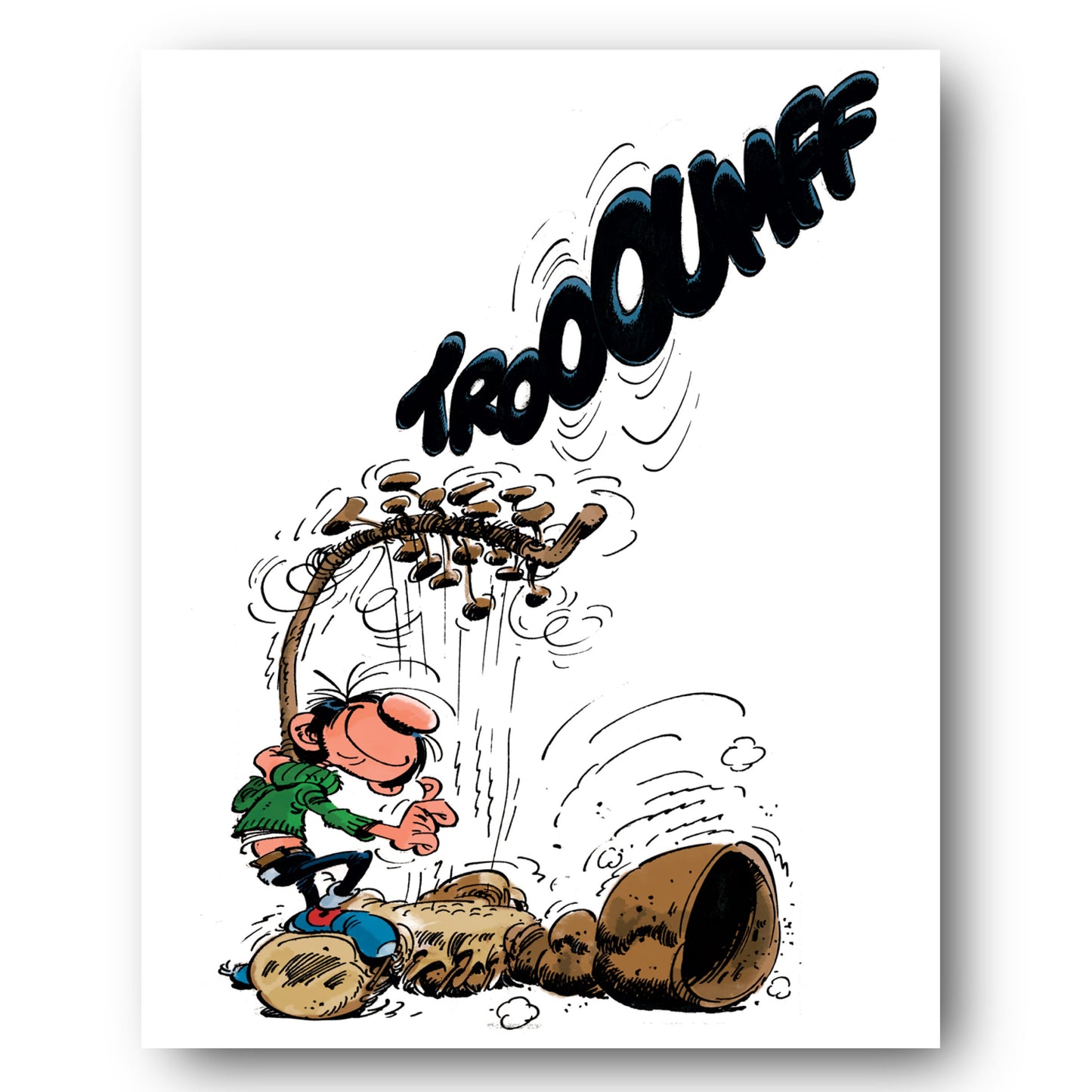 Tableau Gaston Lagaffe 13 Le Gaffophone