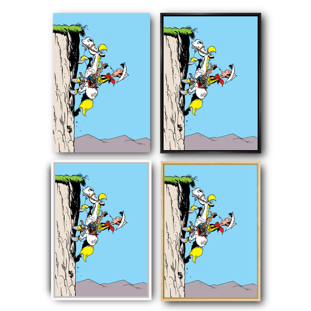 Tableau Lucky Luke 11 Grimpe falaise