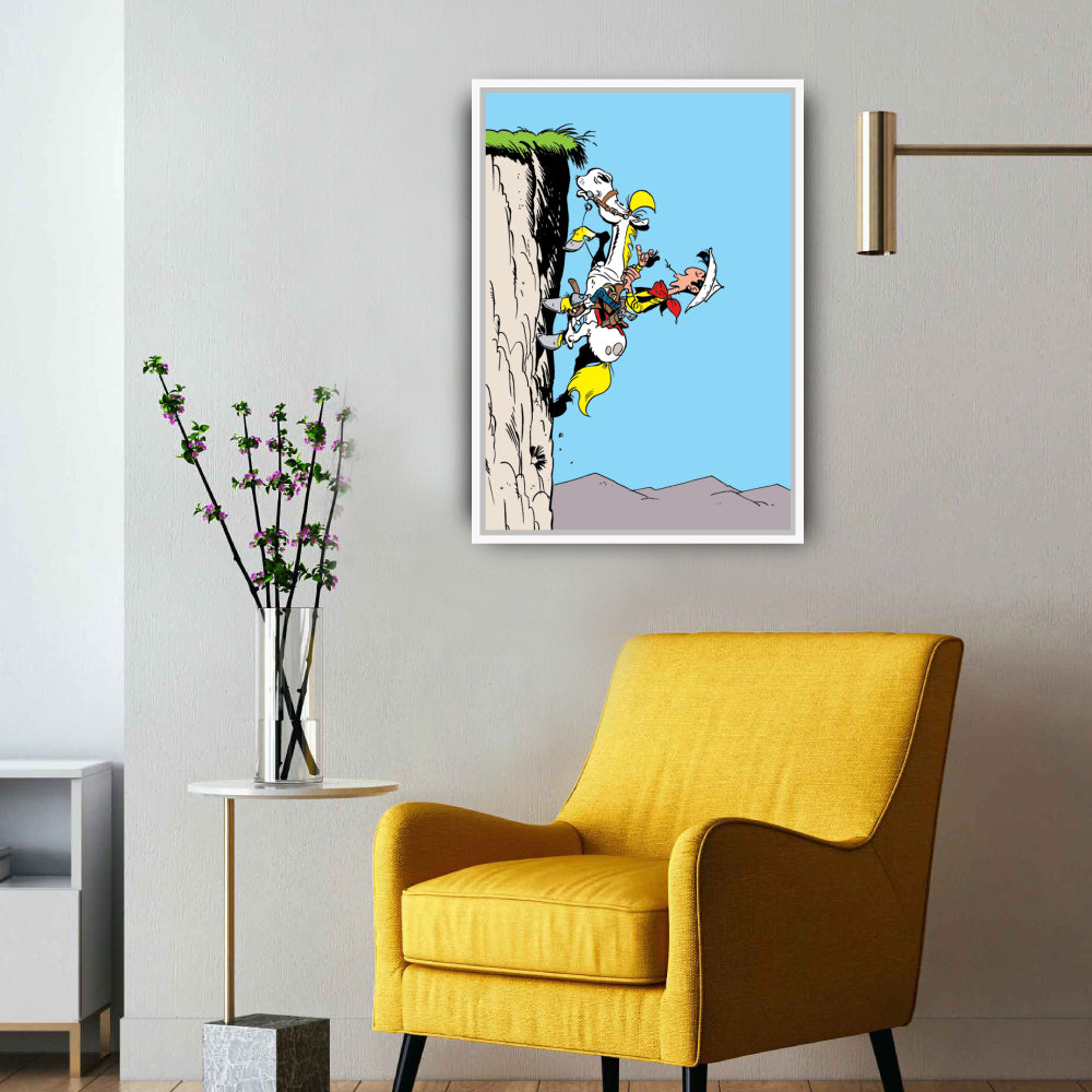 Tableau Lucky Luke 11 Grimpe falaise