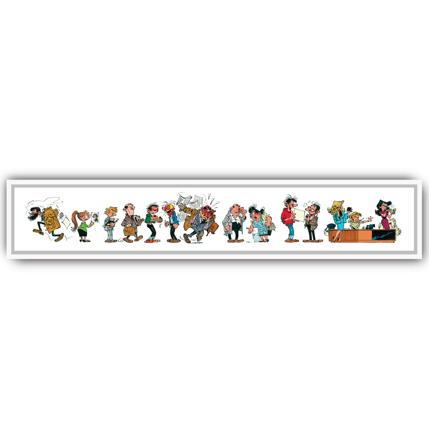Tableau Gaston Lagaffe 11 Les personnages de Gaston