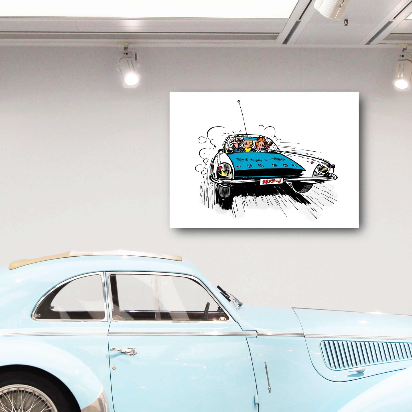 Tableau Spirou 7 En voiture !