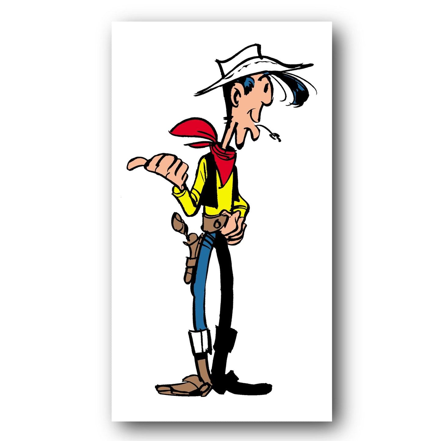 Tableau Lucky Luke 6 C'est par là.