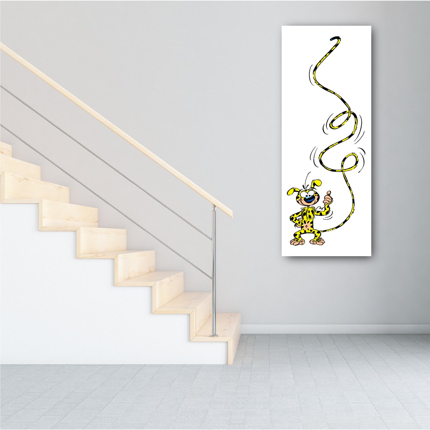 Tableau Le Marsupilami 2 queue en l'air